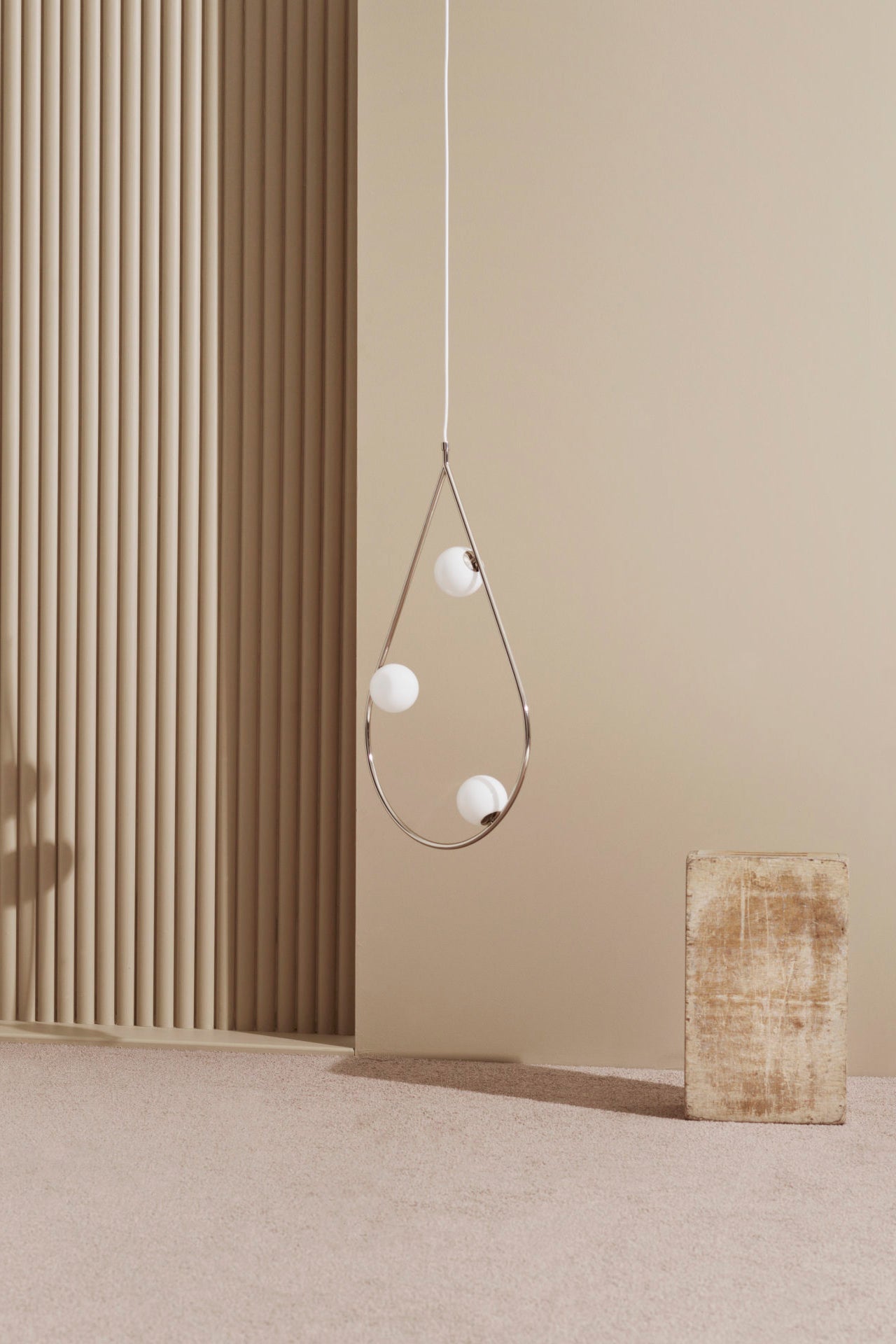 Ertheion Modern Minimalist Pearls Brass Glass Pendant Lamp - Lamp Copper