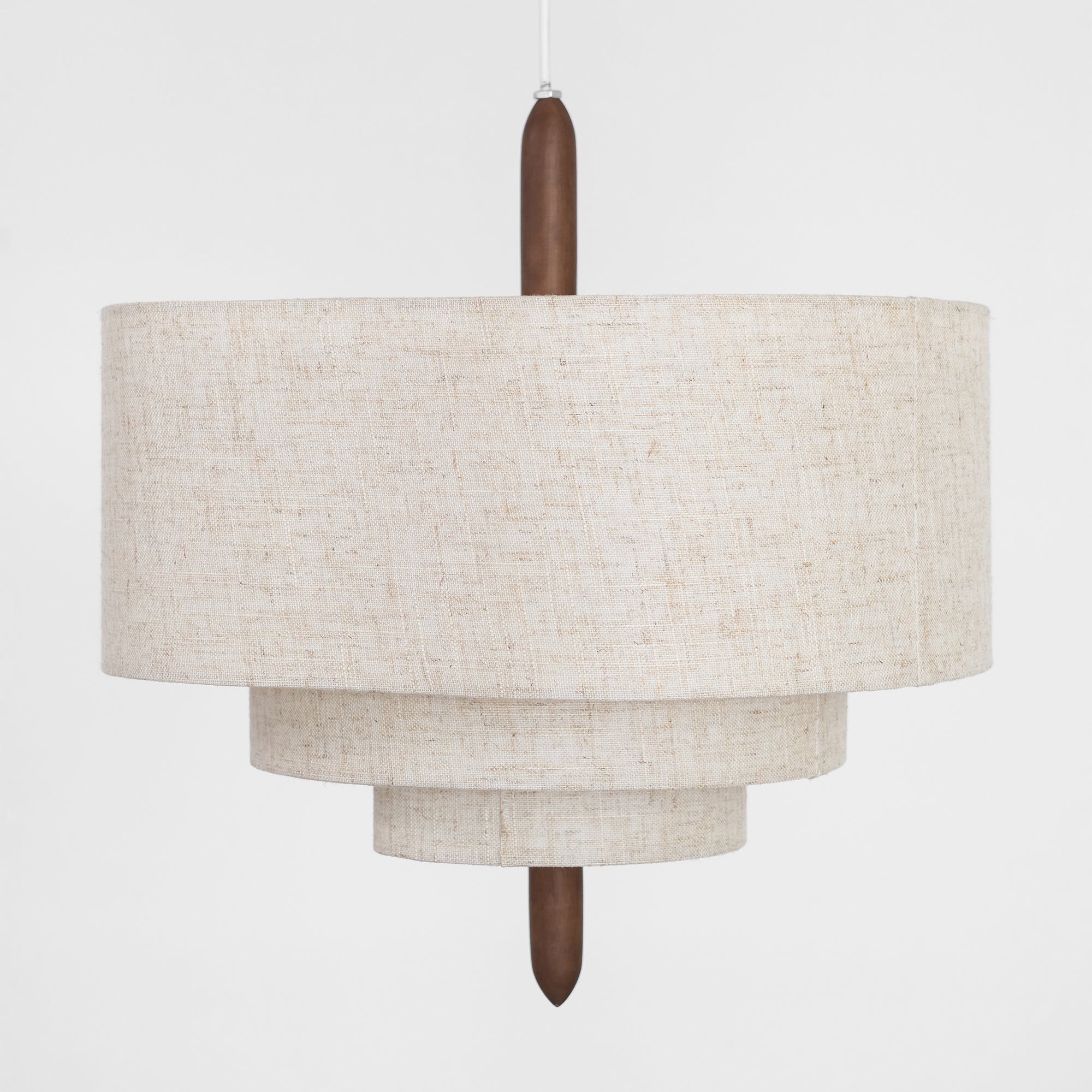 Altheus Premium Nordic Pebble Fabric Metal Pendant Lamp - Lamp Copper