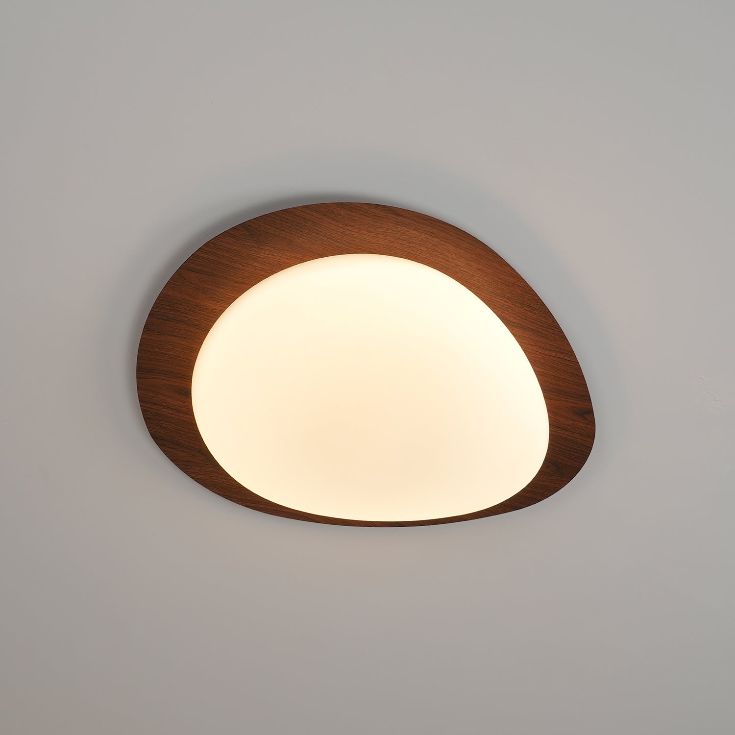 Quisti Plafonnier Galet Design Moderne Bois