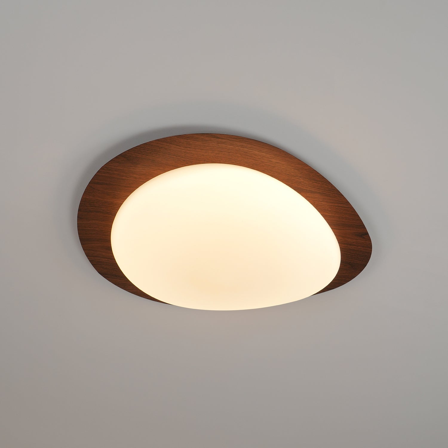 Quisti Plafonnier Galet Design Moderne Bois