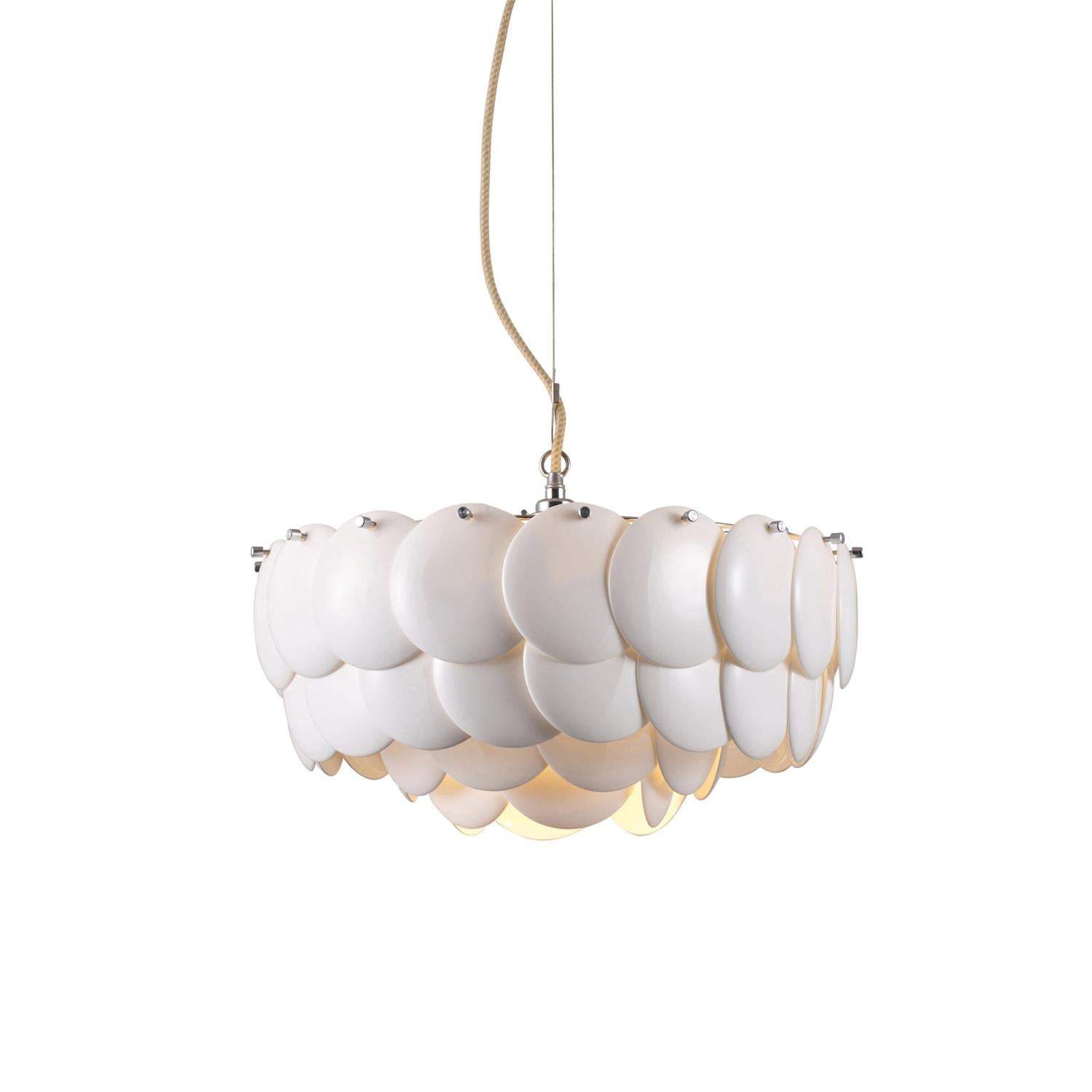 Coshael Postmodern Luxury Metal Ceramic Chandelier - Lamp Copper