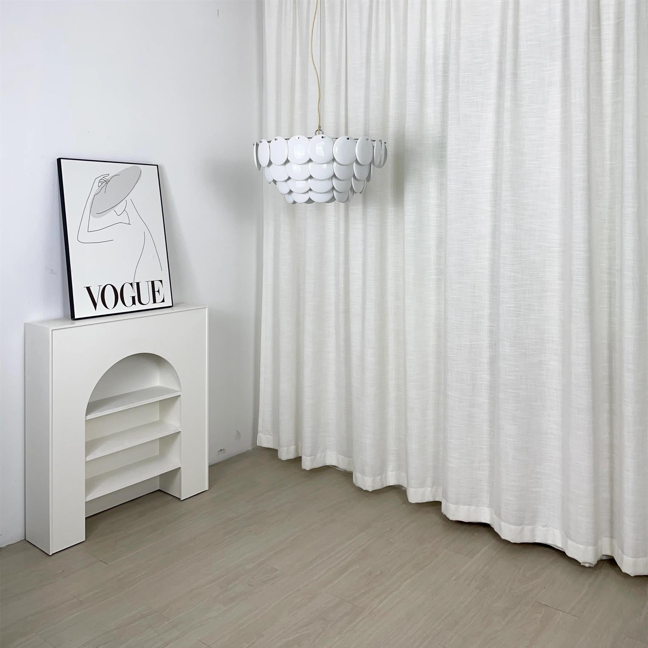 Coshael Postmodern Luxury Metal Ceramic Chandelier - Lamp Copper