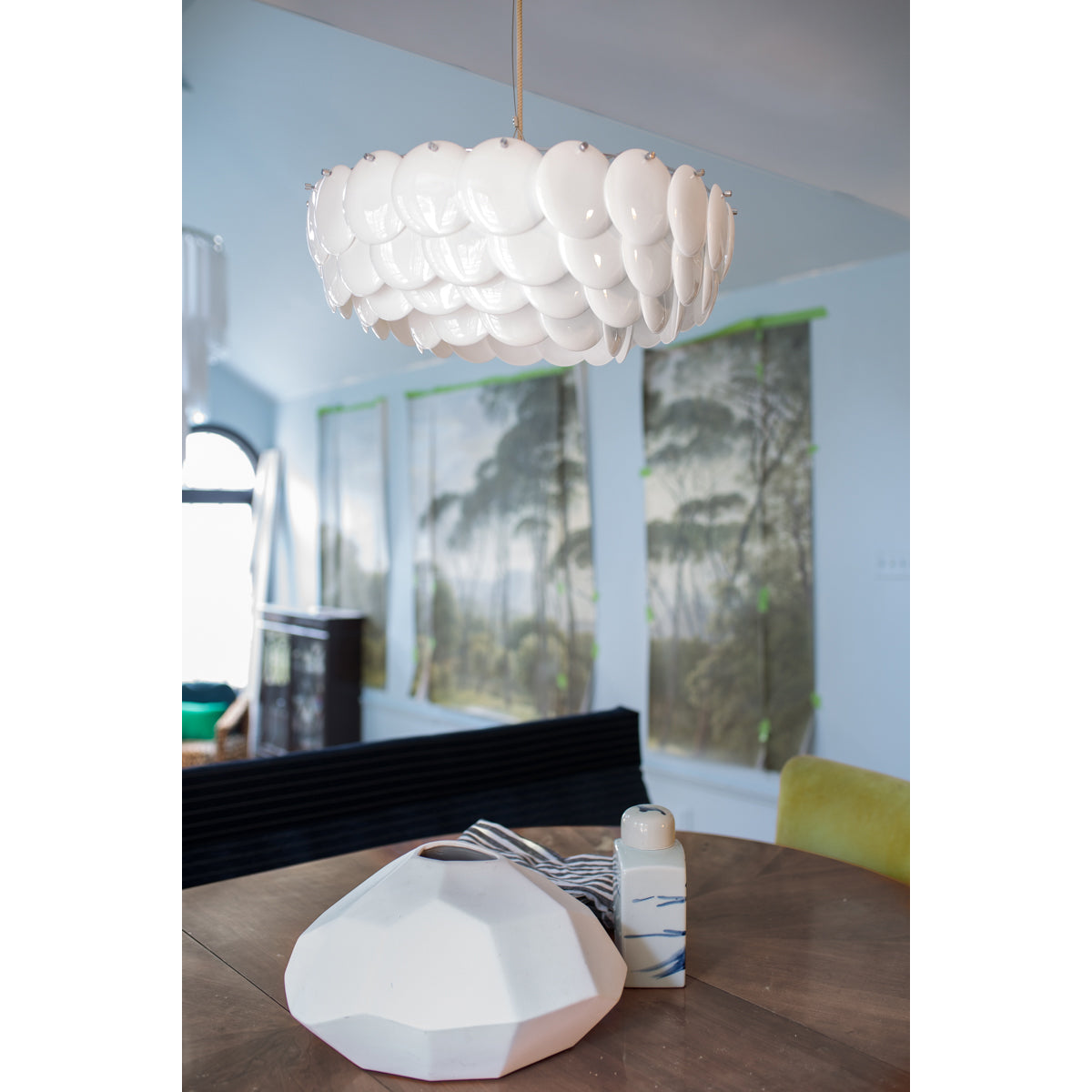 Coshael Postmodern Luxury Metal Ceramic Chandelier - Lamp Copper