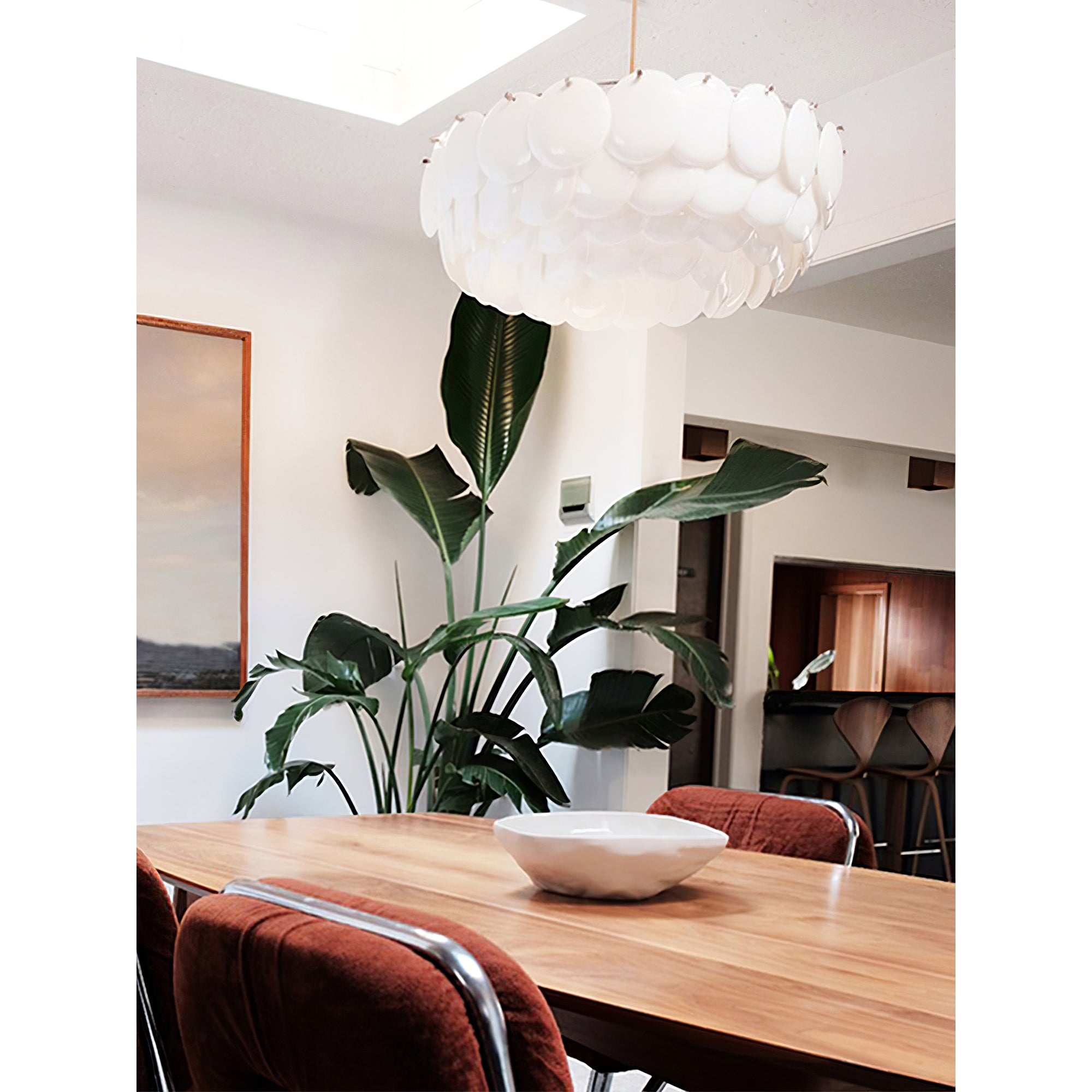 Coshael Postmodern Luxury Metal Ceramic Chandelier - Lamp Copper