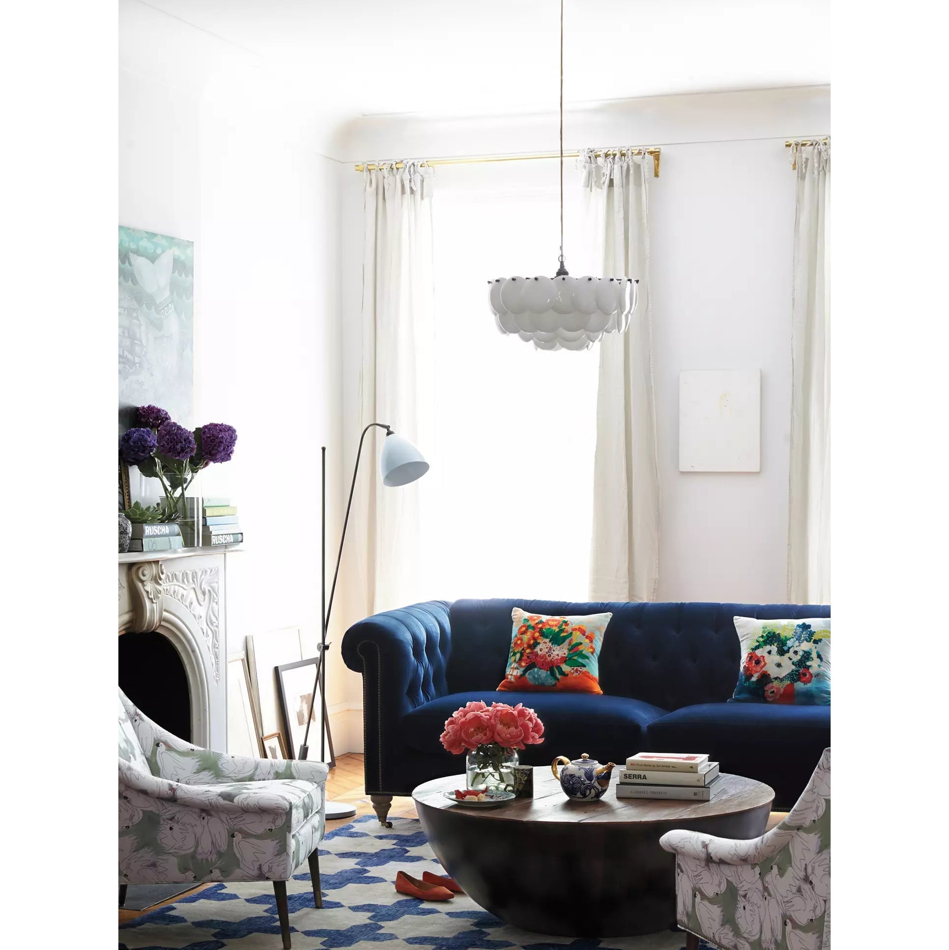 Coshael Postmodern Luxury Metal Ceramic Chandelier - Lamp Copper