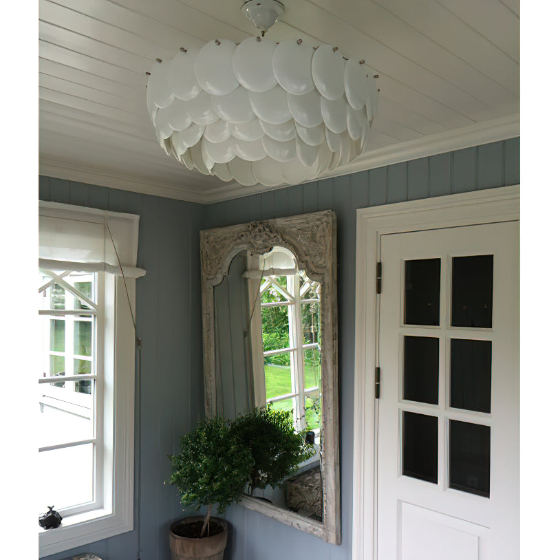 Coshael Postmodern Luxury Metal Ceramic Chandelier - Lamp Copper