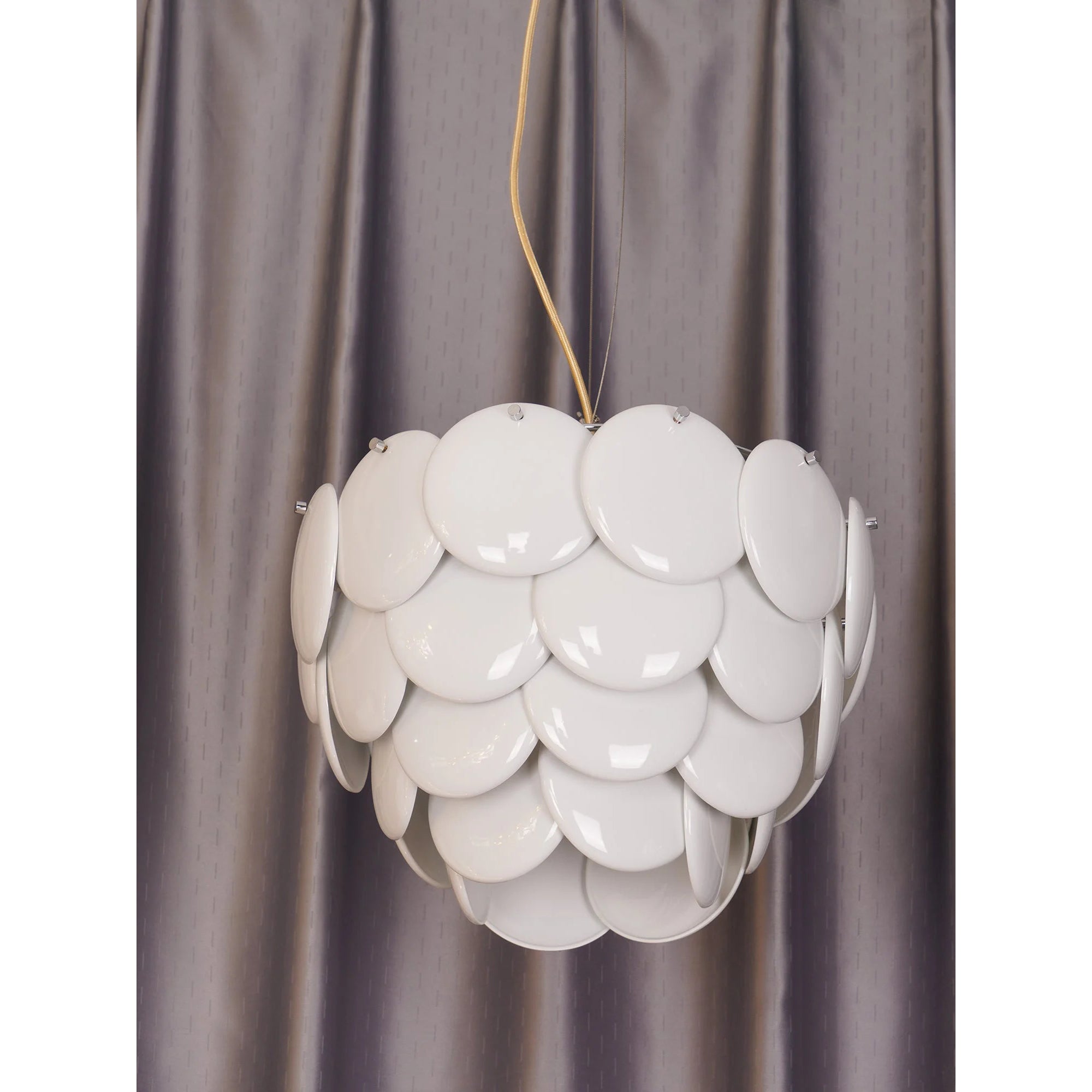 Coshael Postmodern Luxury Metal Ceramic Chandelier - Lamp Copper