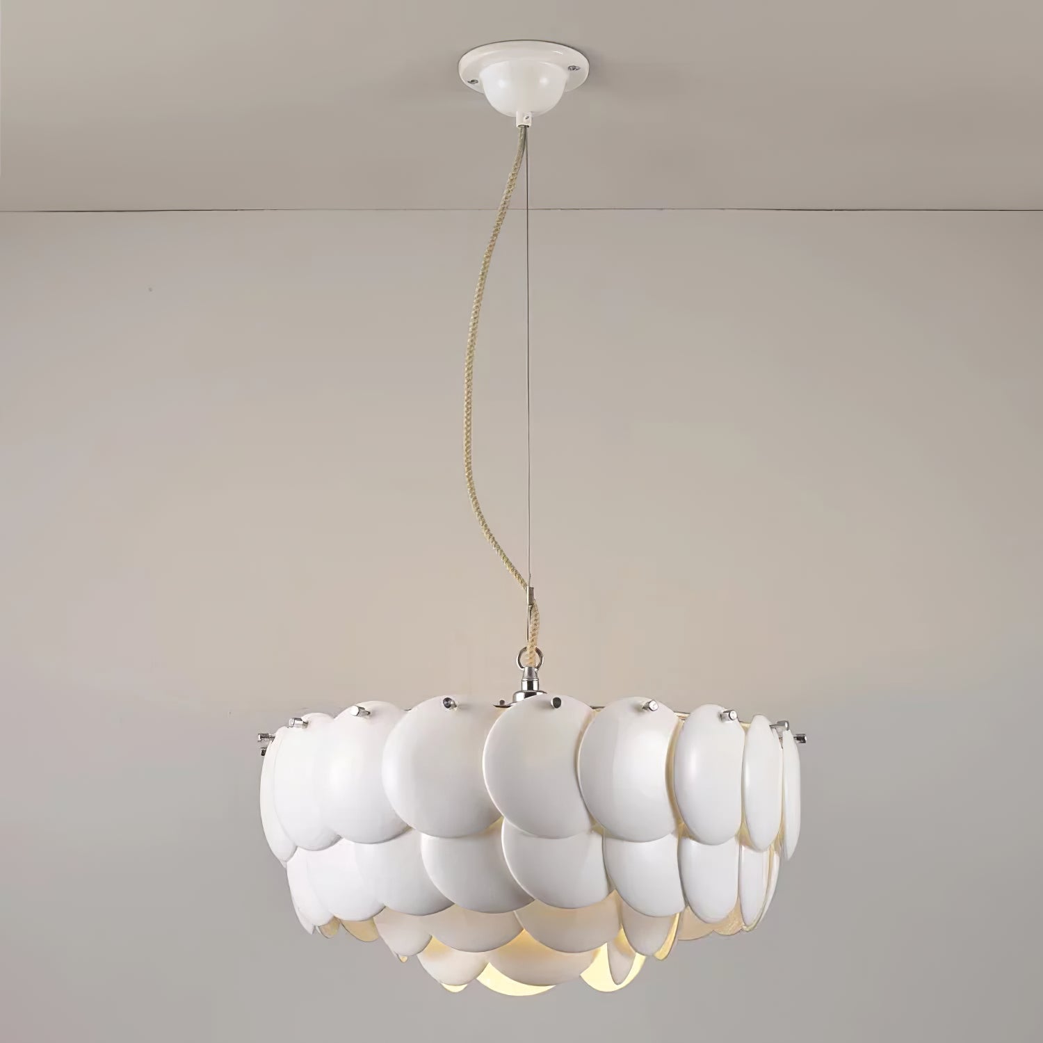 Coshael Postmodern Luxury Metal Ceramic Chandelier - Lamp Copper