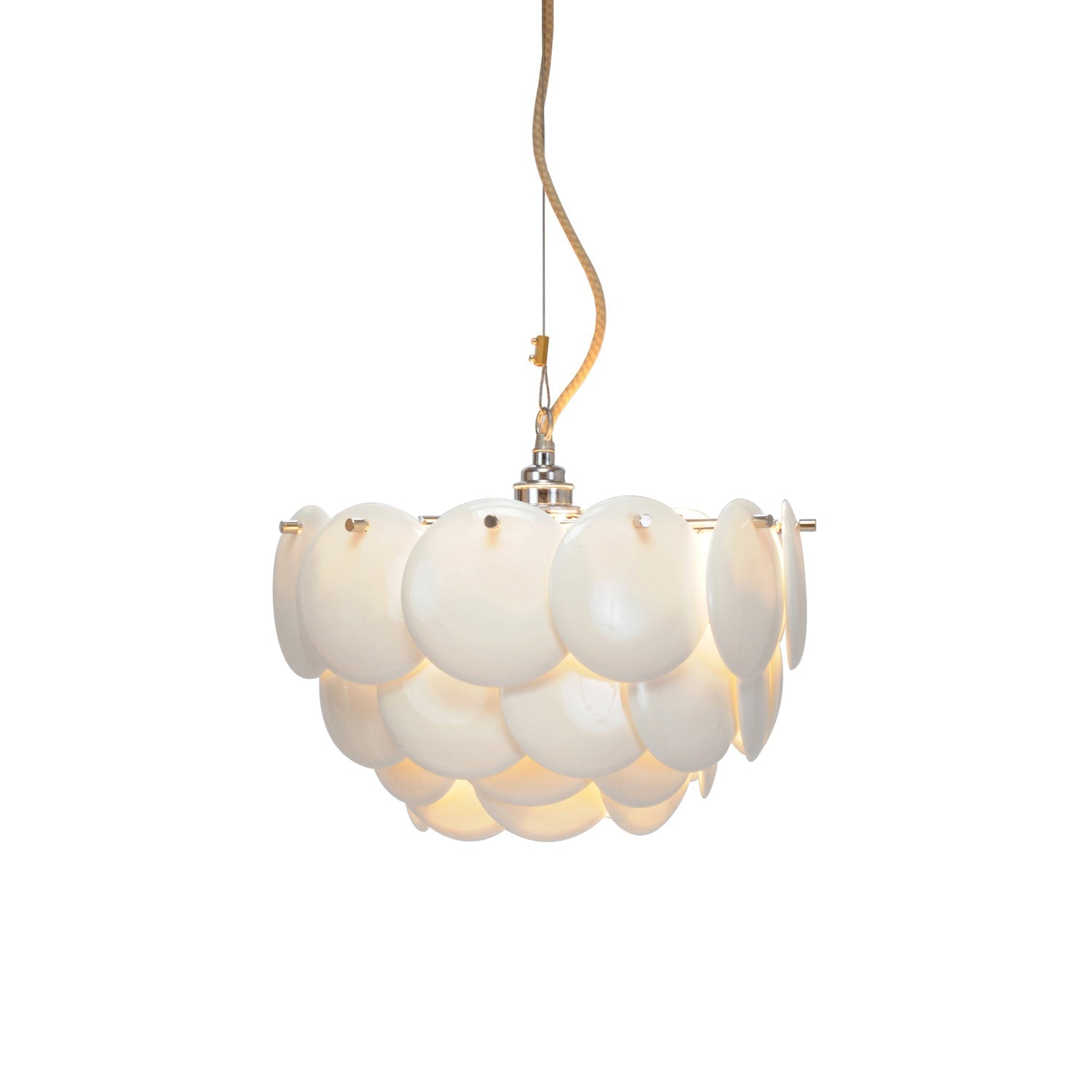 Coshael Postmodern Luxury Metal Ceramic Chandelier - Lamp Copper