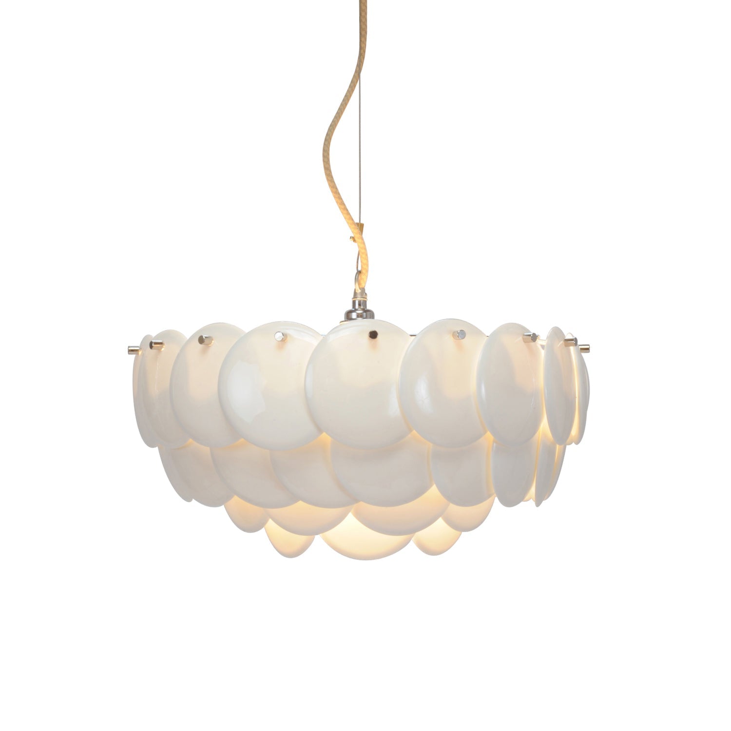 Coshael Postmodern Luxury Metal Ceramic Chandelier - Lamp Copper