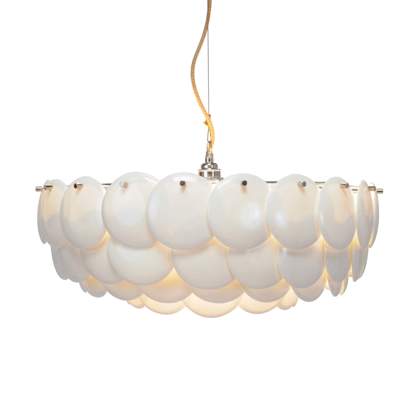 Coshael Postmodern Luxury Metal Ceramic Chandelier - Lamp Copper