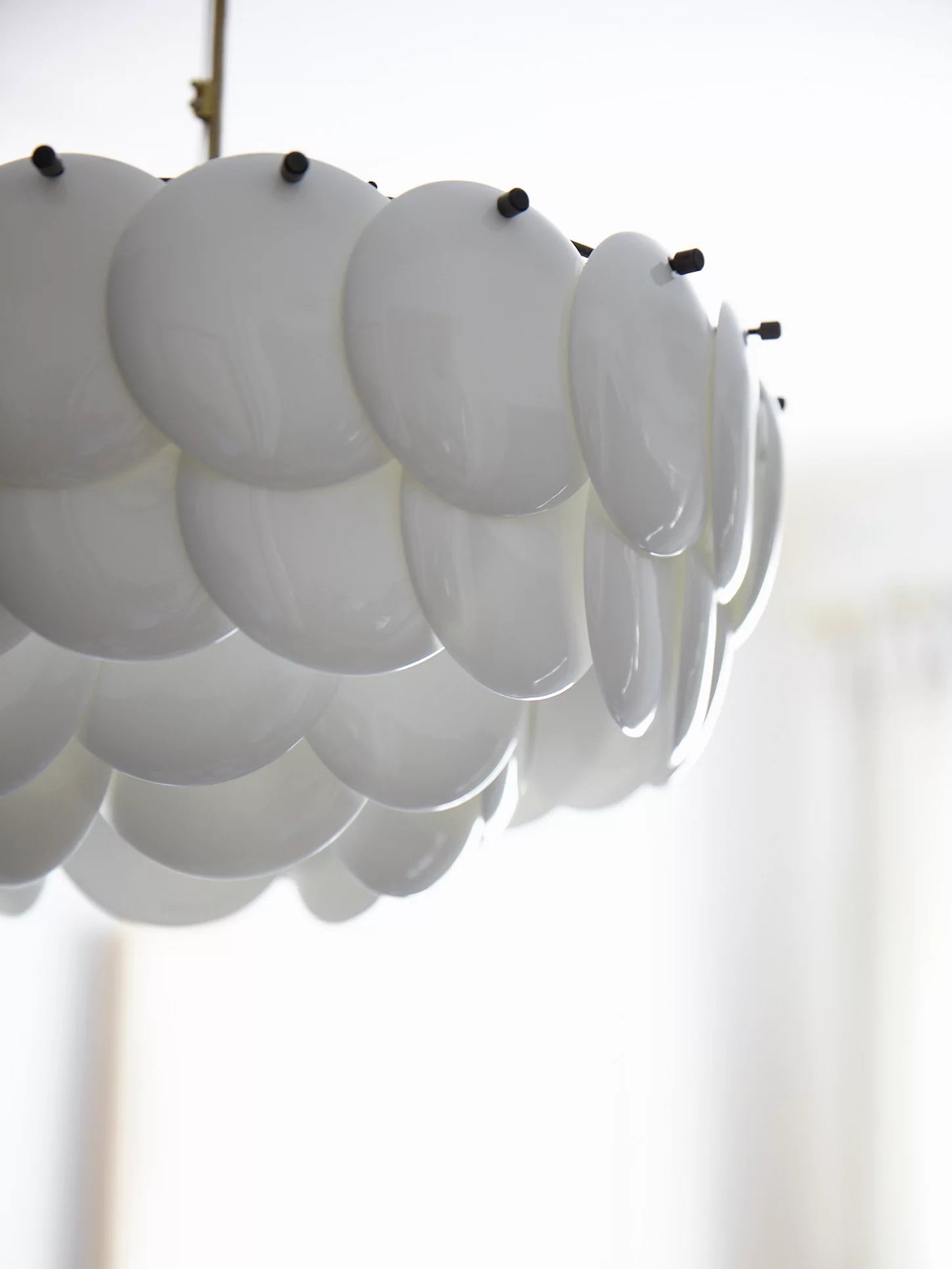 Coshael Postmodern Luxury Metal Ceramic Chandelier - Lamp Copper