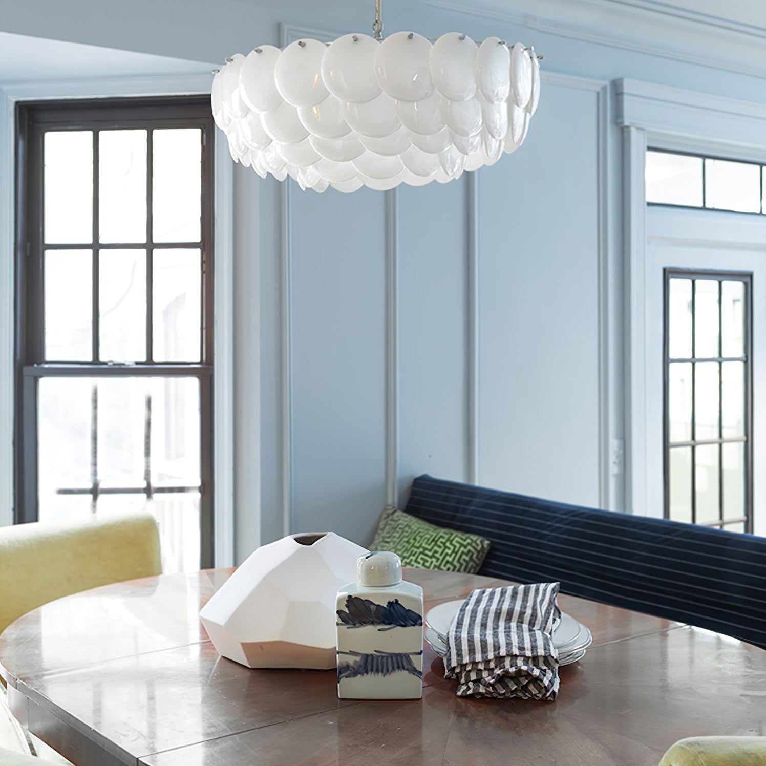 Coshael Postmodern Luxury Metal Ceramic Chandelier - Lamp Copper