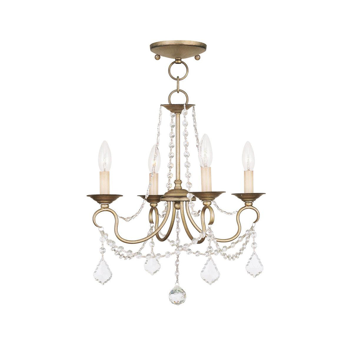 Mysorarae Postmodern Luxury Brass Crystal Chandelier - Lamp Copper
