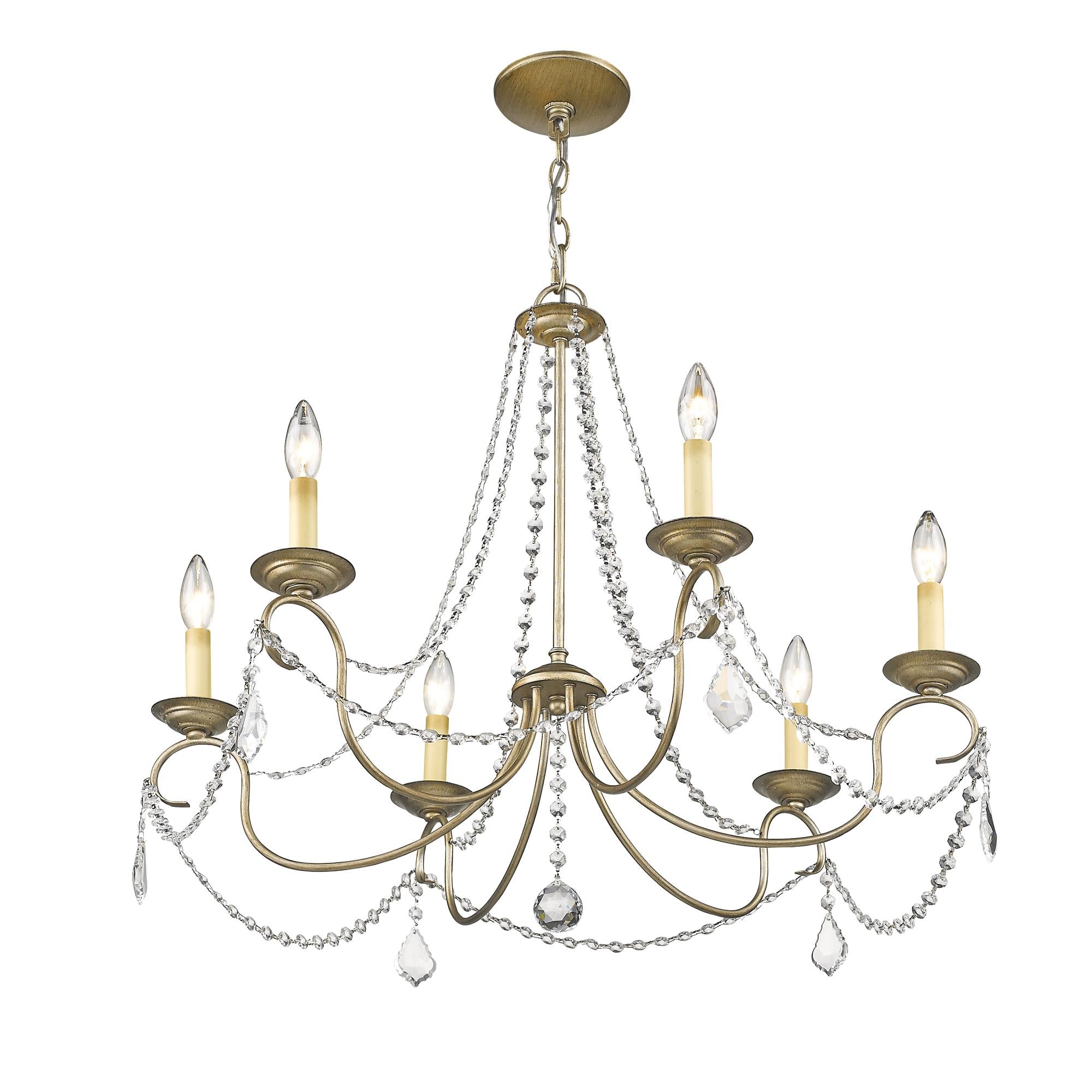 Mysorarae Postmodern Luxury Brass Crystal Chandelier - Lamp Copper