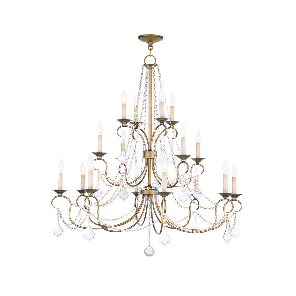 Mysorarae Postmodern Luxury Brass Crystal Chandelier - Lamp Copper