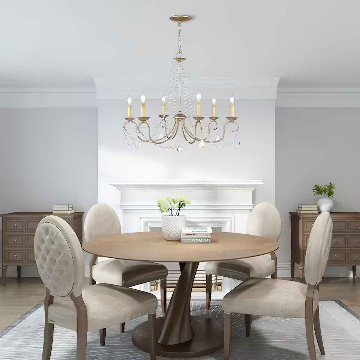 Mysorarae Postmodern Luxury Brass Crystal Chandelier - Lamp Copper