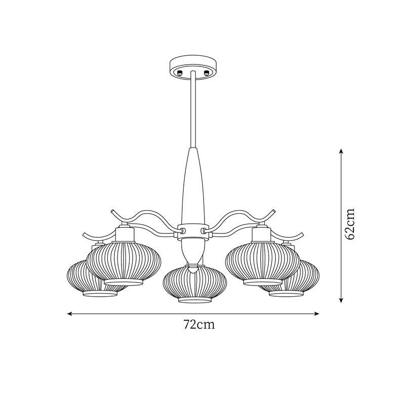 Cavien Lustre en Laiton et Noyer - Neutralighting