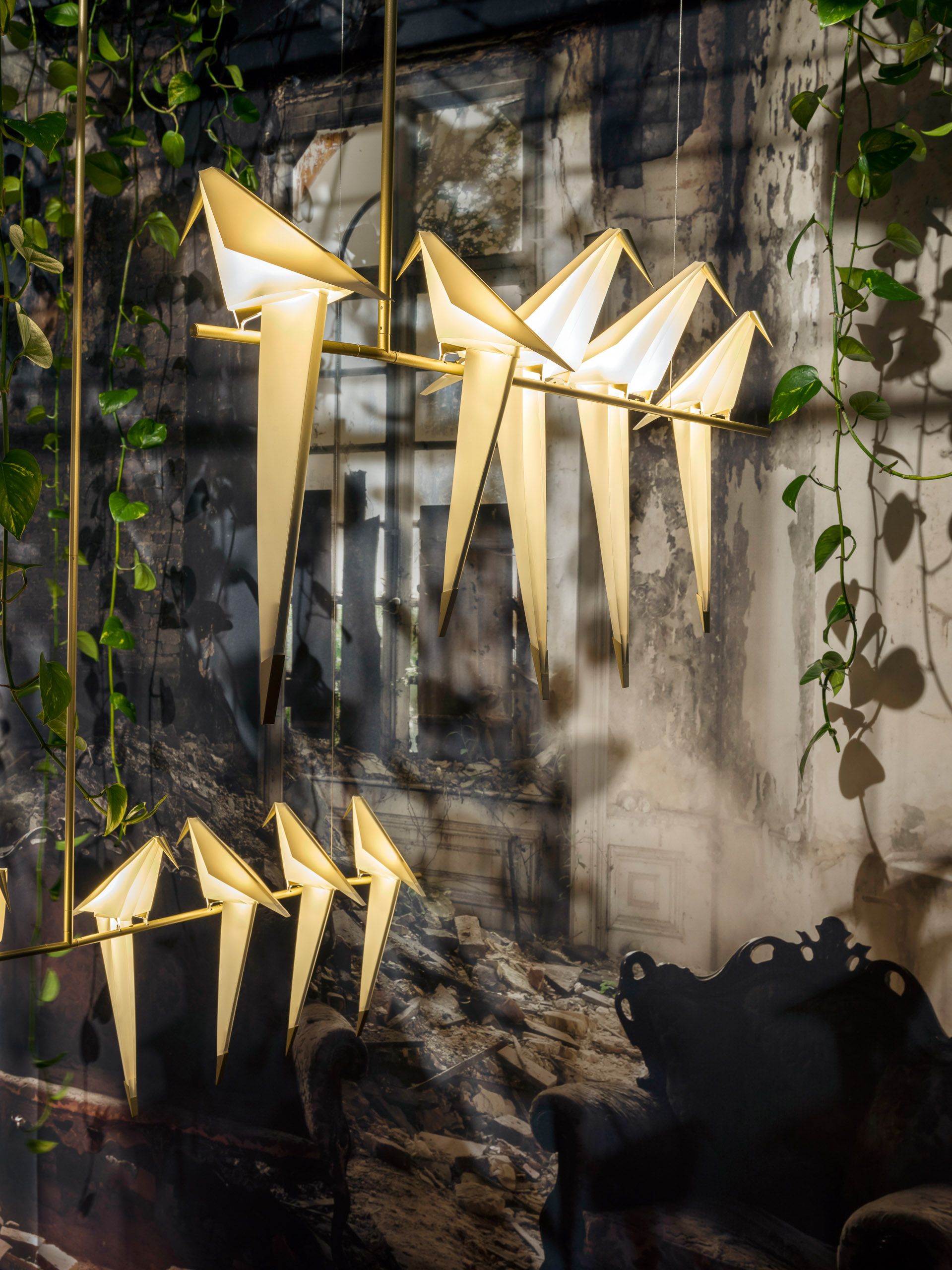 Irinor Individual Creativity Metal Chandelier - Lamp Copper