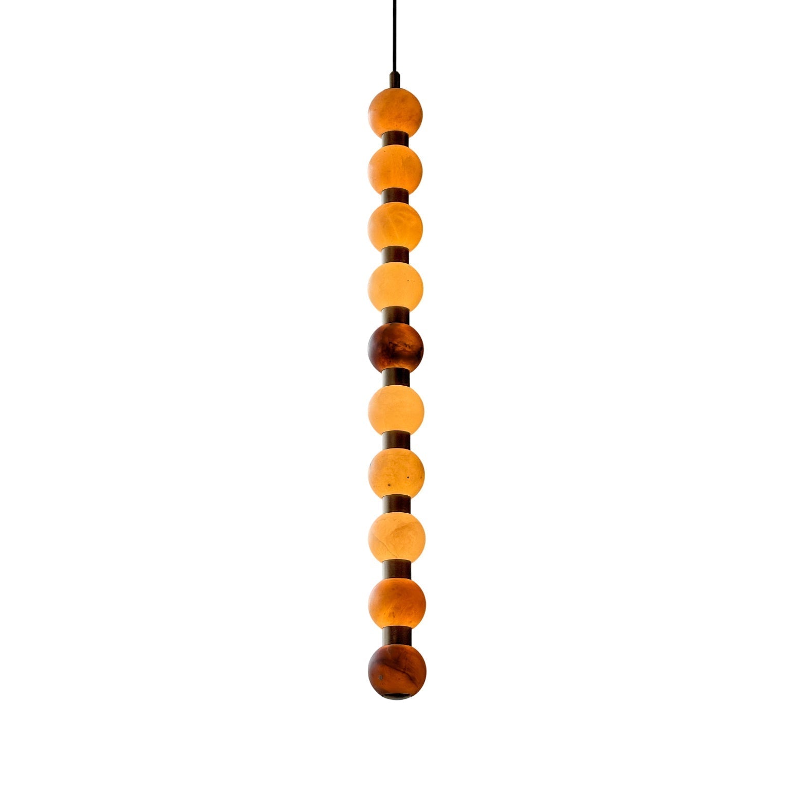 Ulshae Modern Minimalist Art Marble Pendant Lamp - Lamp Copper