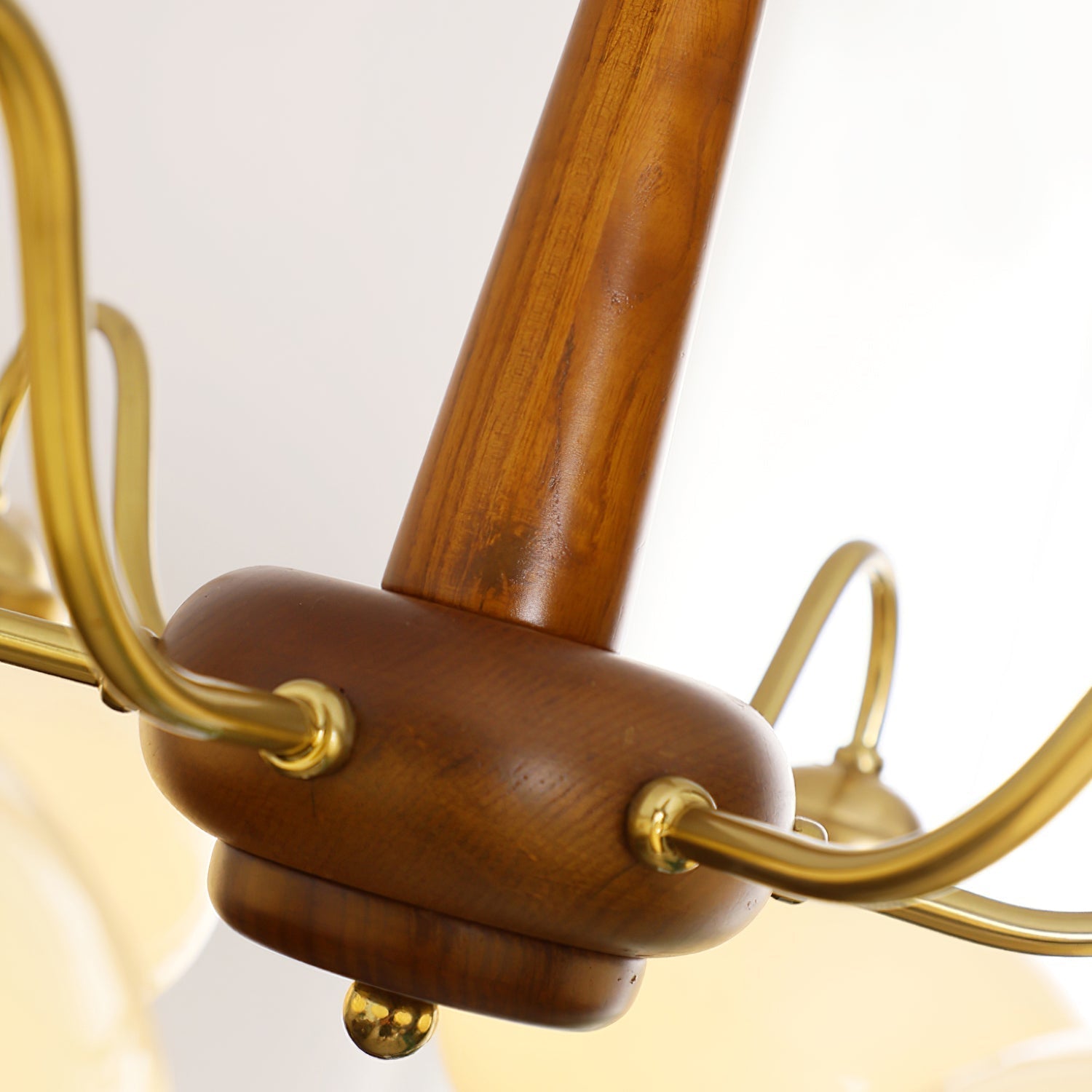 Elmiror Premium Nordic Art Wood Glass Chandelier - Neutralighting