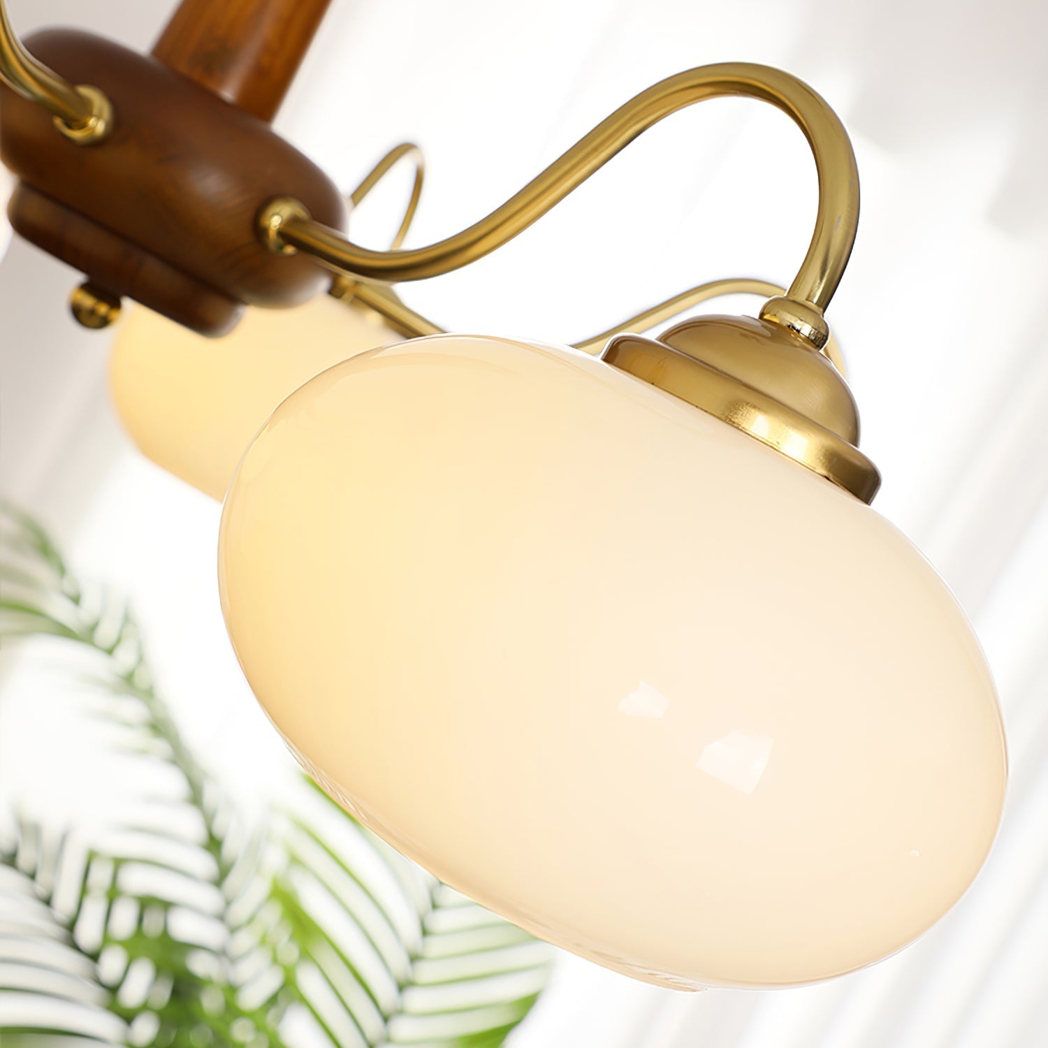 Elmiror Premium Nordic Art Wood Glass Chandelier - Neutralighting