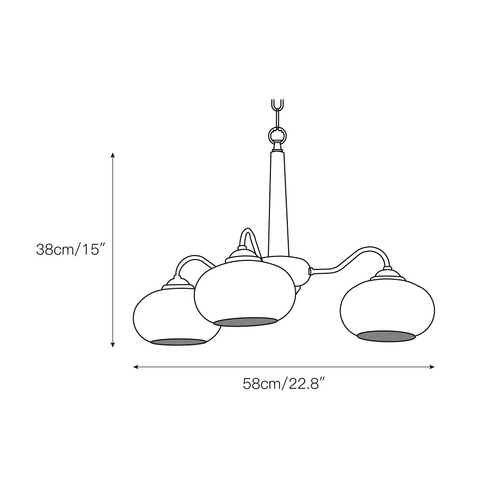 Elmiror Premium Nordic Art Wood Glass Chandelier - Neutralighting