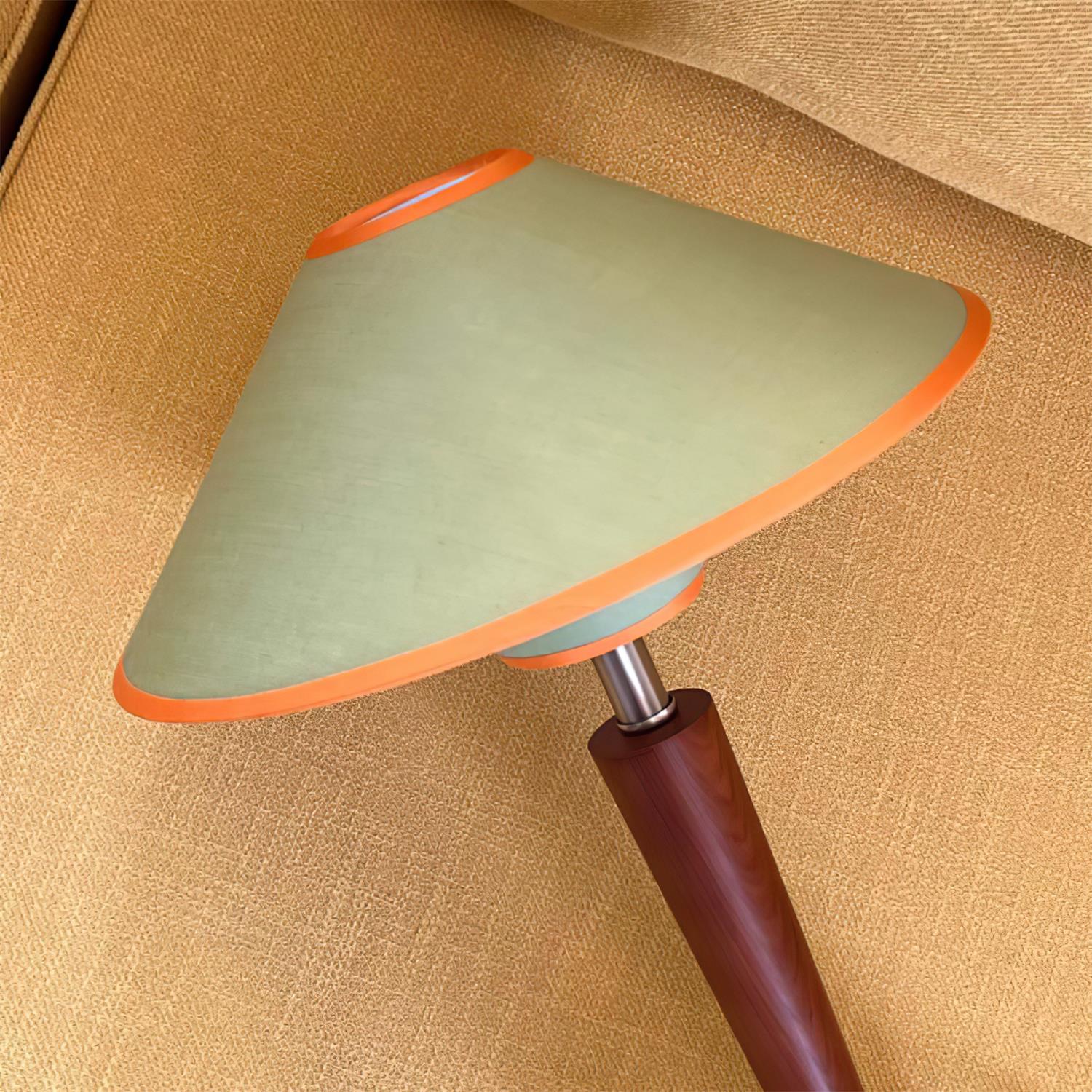 Perzel Lampe de Table Tige en Bois Abat-jour en Tissu - Neutralighting