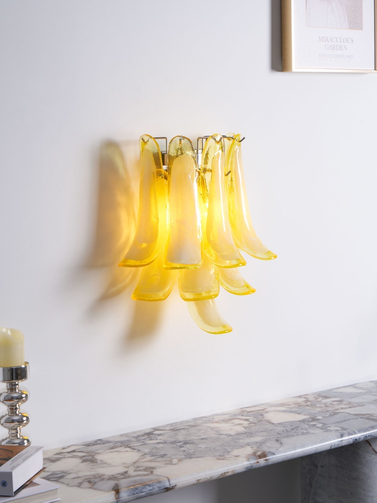 Aurora Wall Light Petal Shaped Glass Vintage Artistic - Letslighting