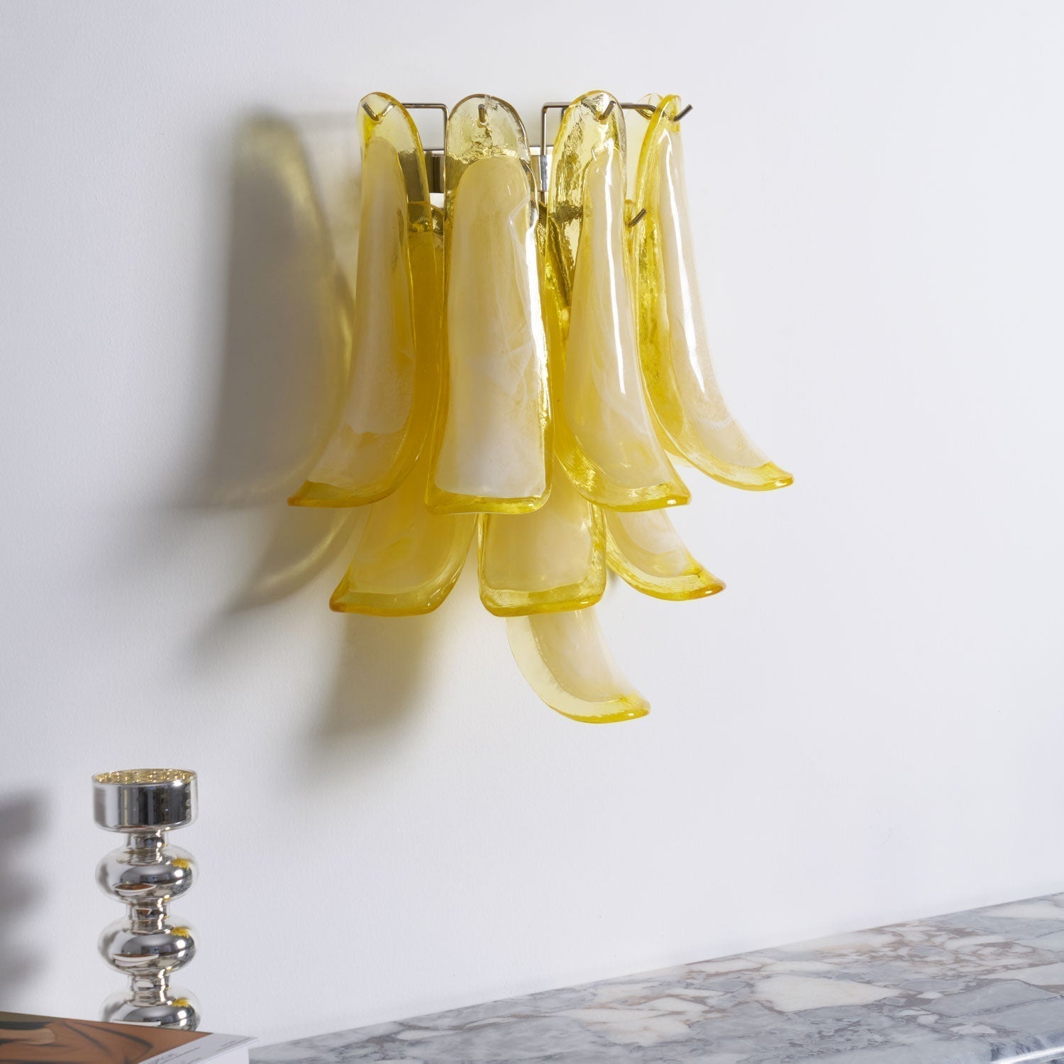 Aurora Wall Light Petal Shaped Glass Vintage Artistic - Letslighting