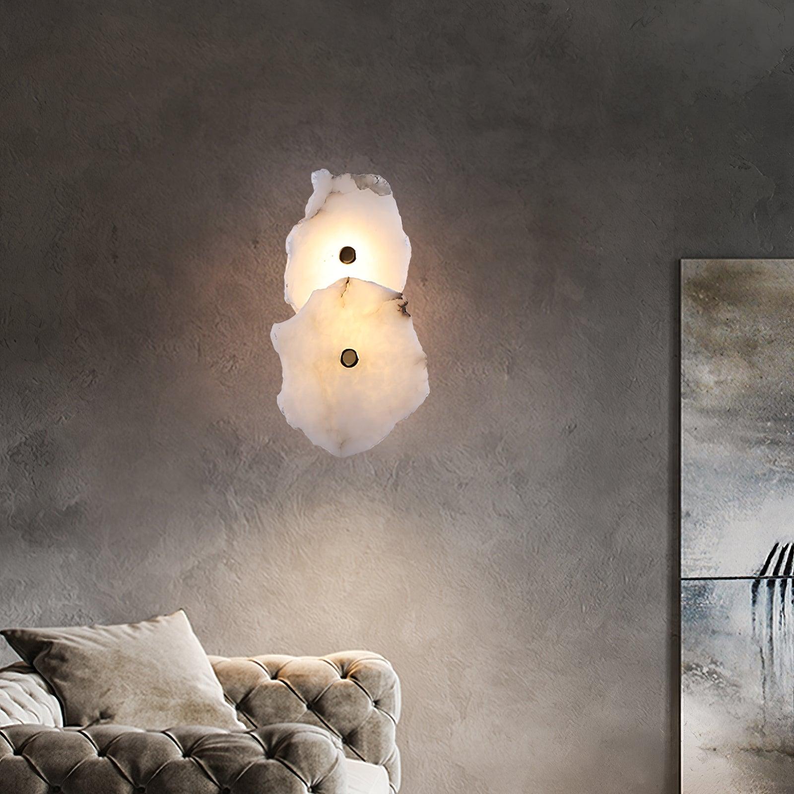 Cevra Applique Murale Fleur en Albâtre