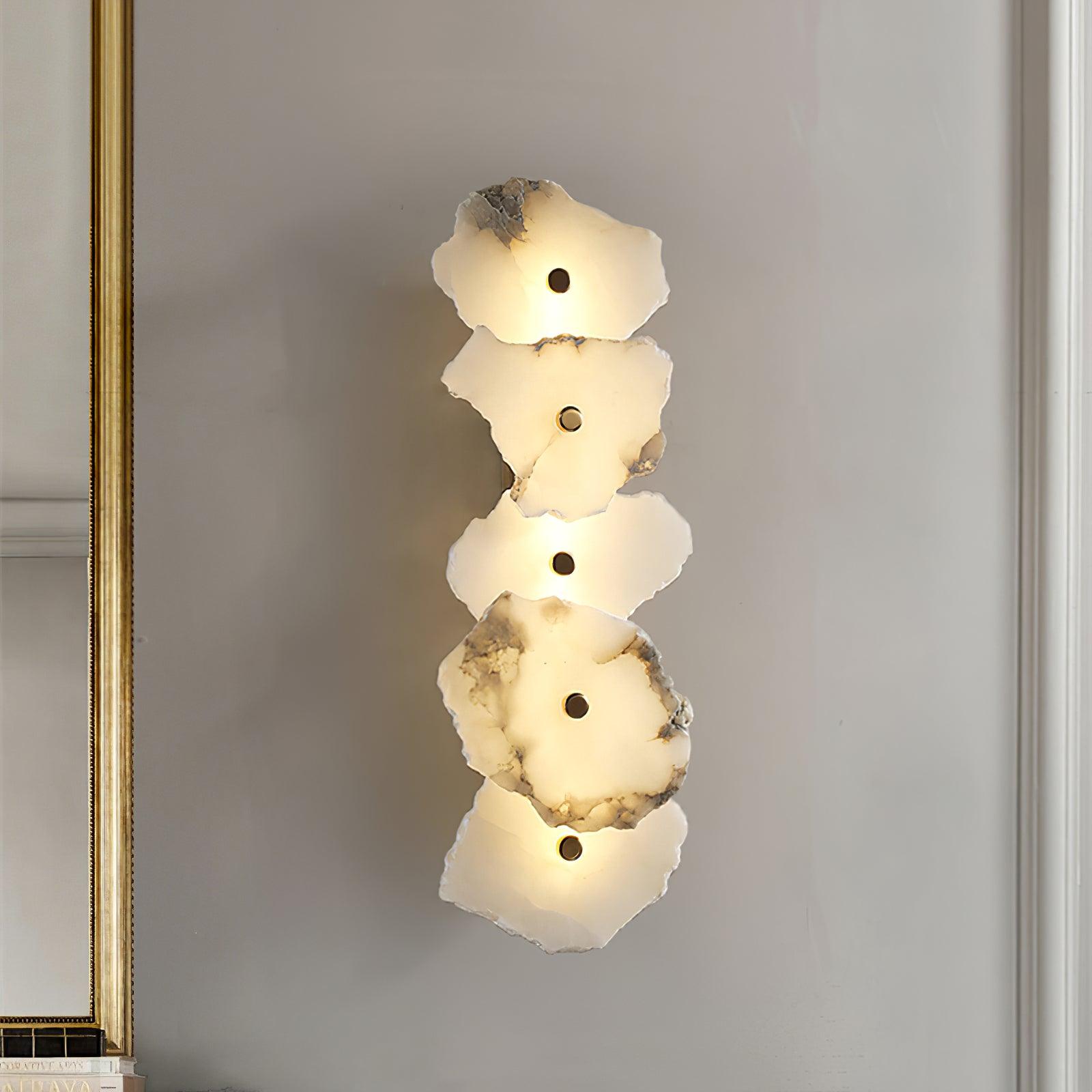 Cevra Applique Murale Fleur en Albâtre
