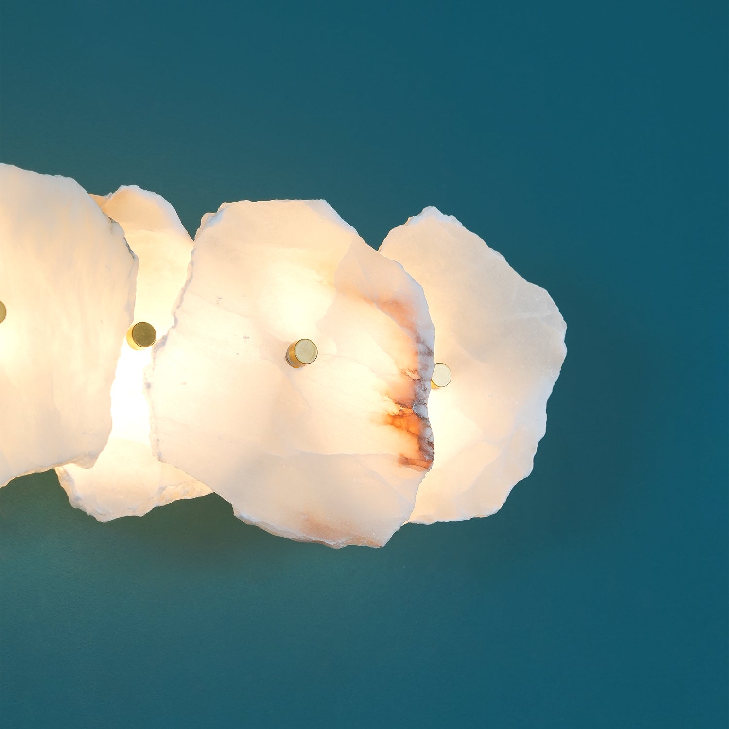 Cevra Applique Murale Fleur en Albâtre