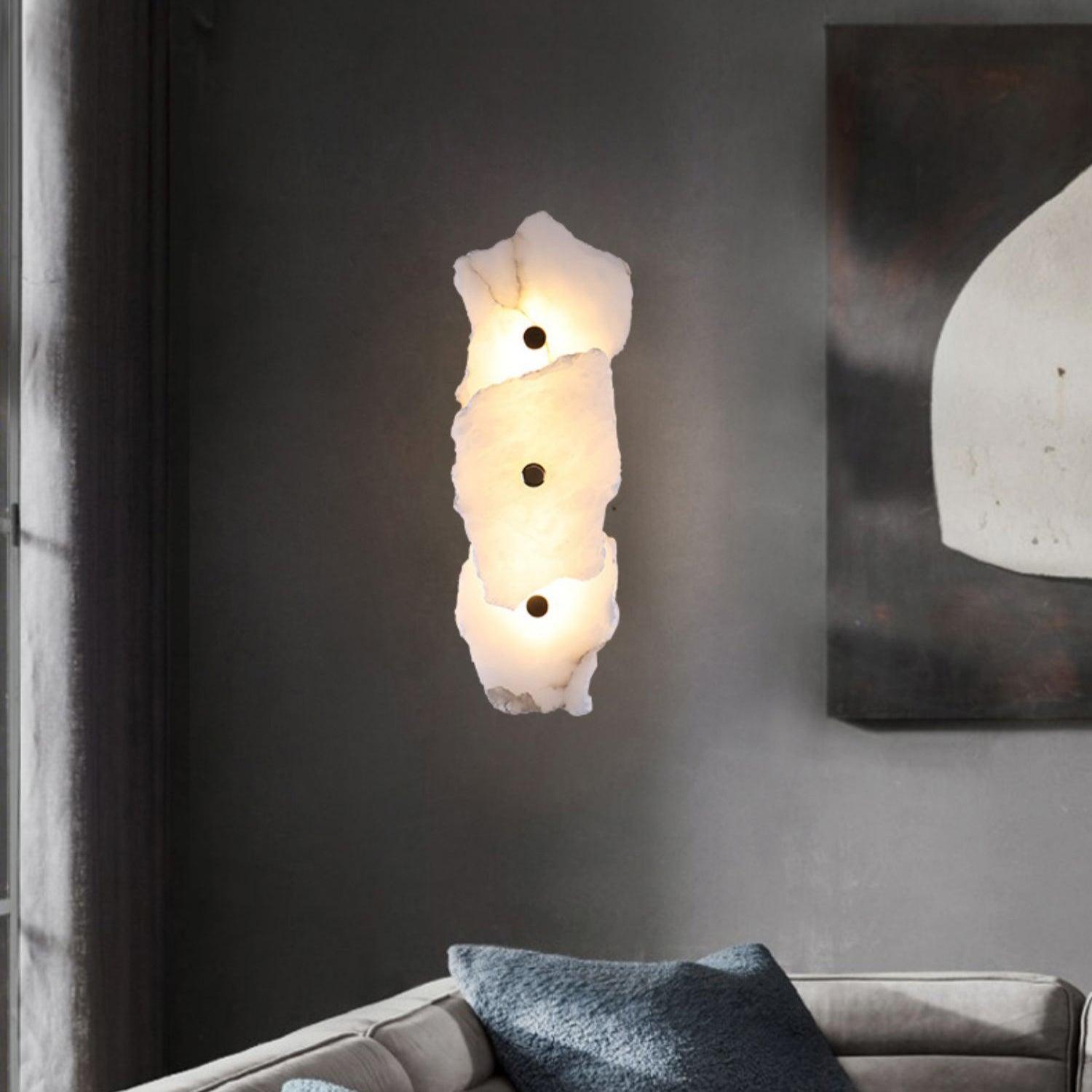 Cevra Applique Murale Fleur en Albâtre