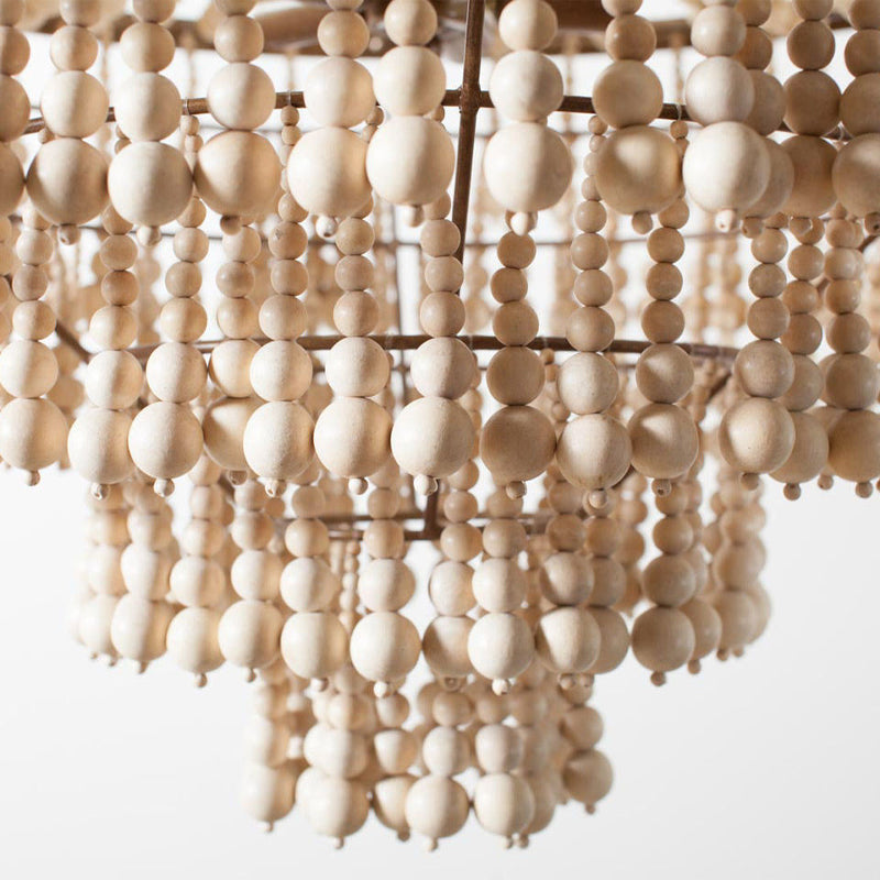 Avrinir Postmodern Luxury Large Wooden Metal Chandelier - Lamp Copper