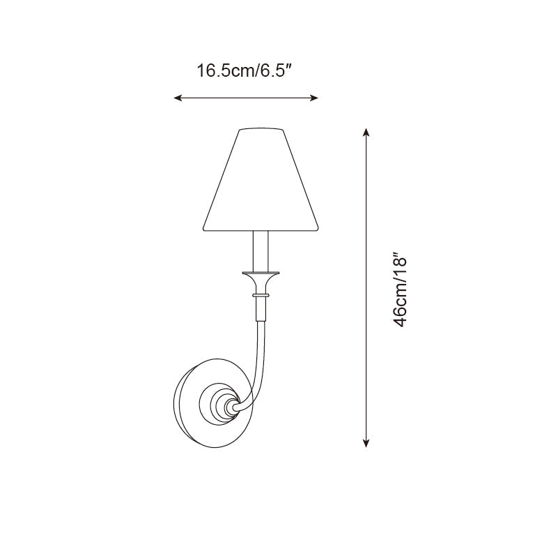 Piaf Wall Lamp Slim Classic - Letslighting