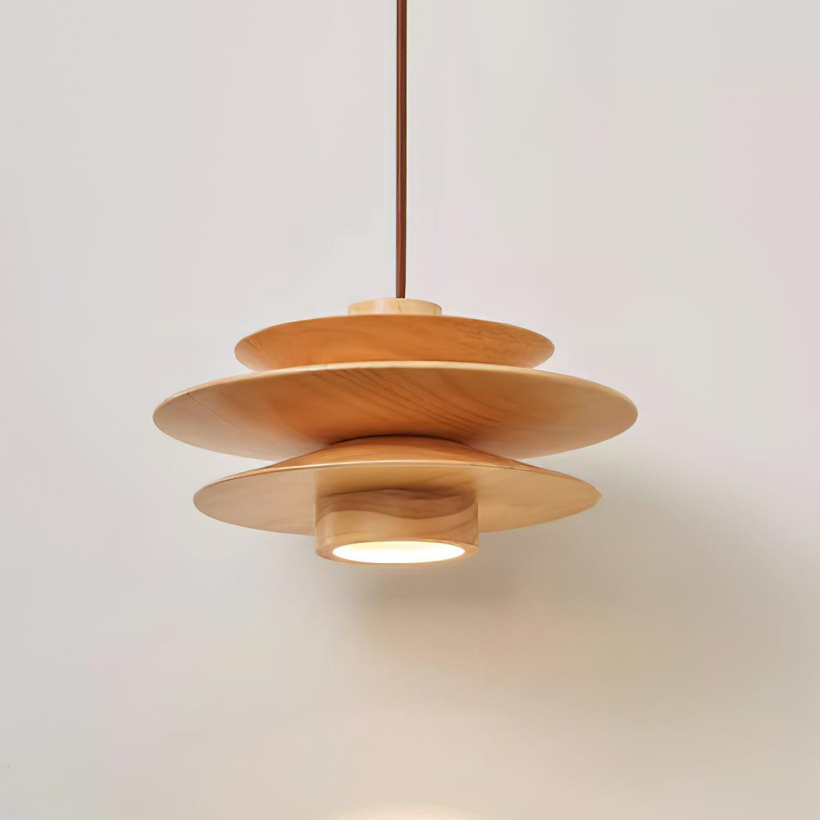 Axis Suspension en Noyer Mid-Century - Neutralighting