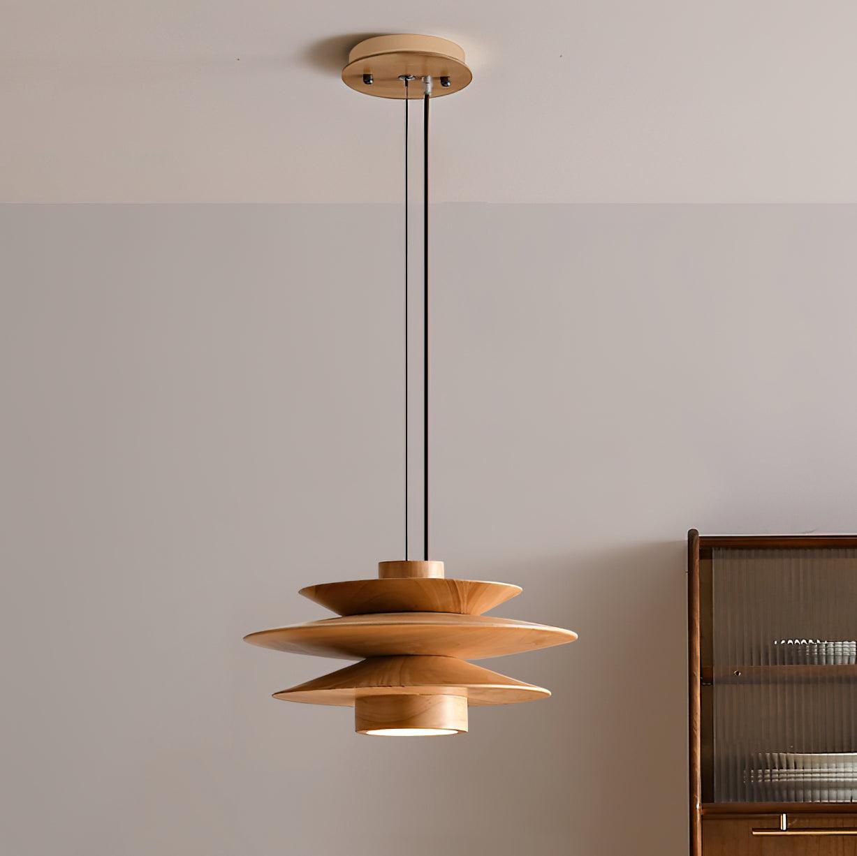 Axis Suspension en Noyer Mid-Century - Neutralighting