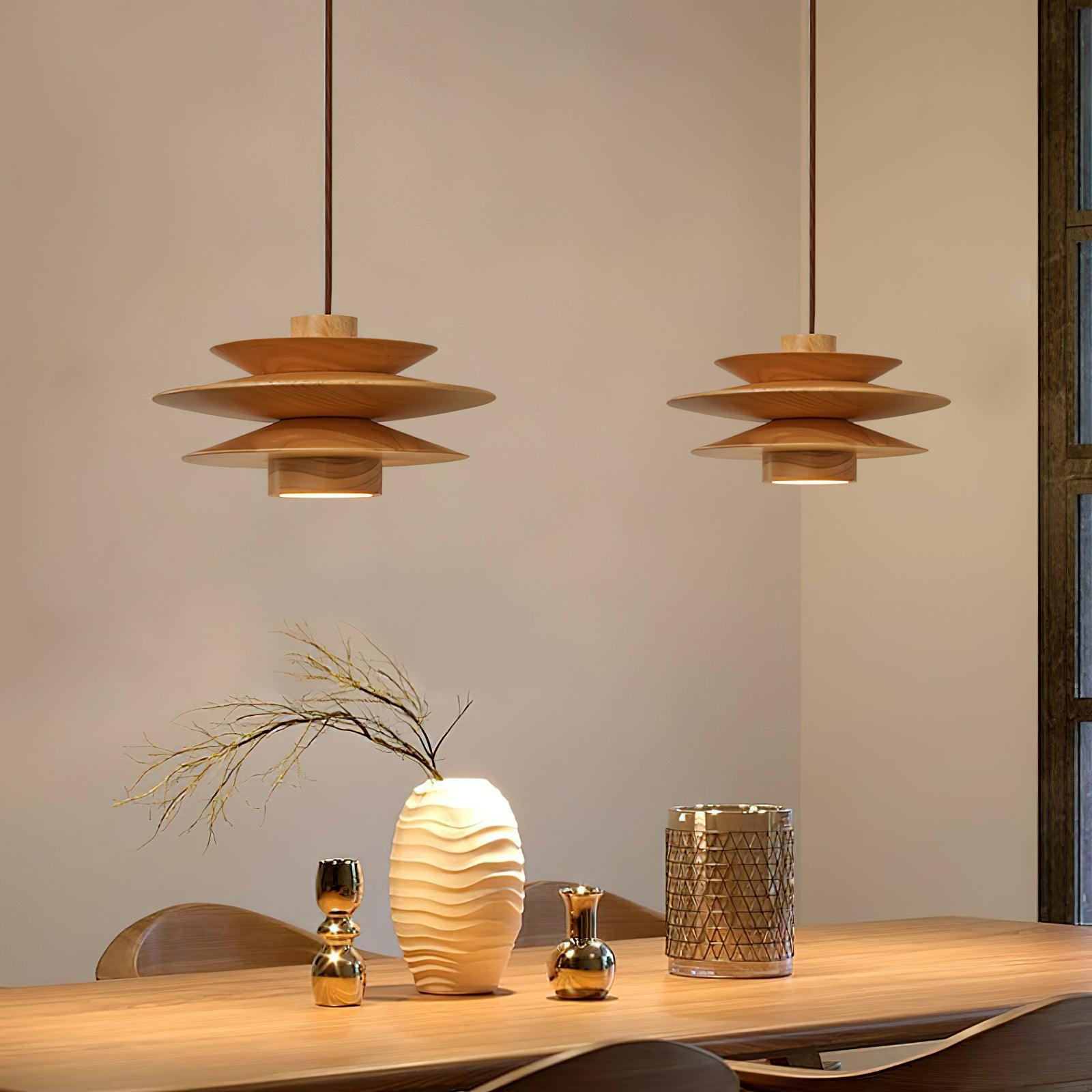 Axis Suspension en Noyer Mid-Century - Neutralighting