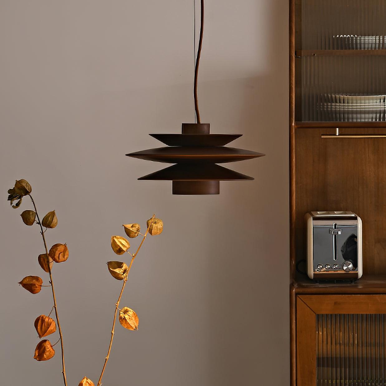 Axis Suspension en Noyer Mid-Century - Neutralighting