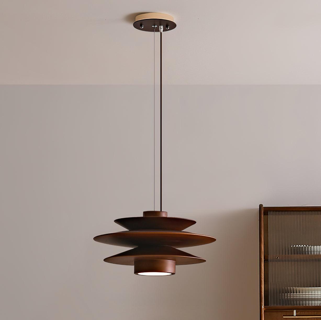 Axis Suspension en Noyer Mid-Century - Neutralighting