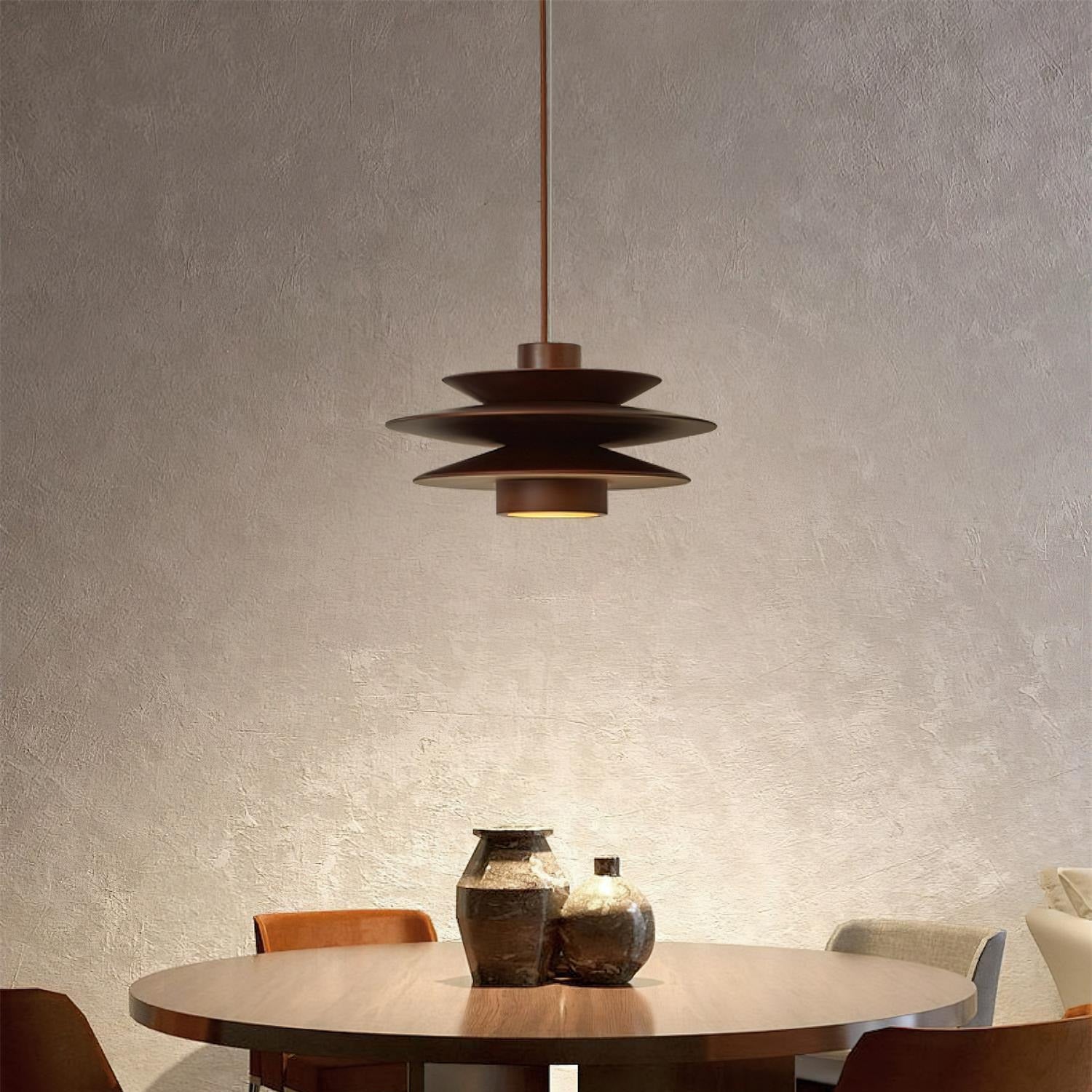 Axis Suspension en Noyer Mid-Century - Neutralighting