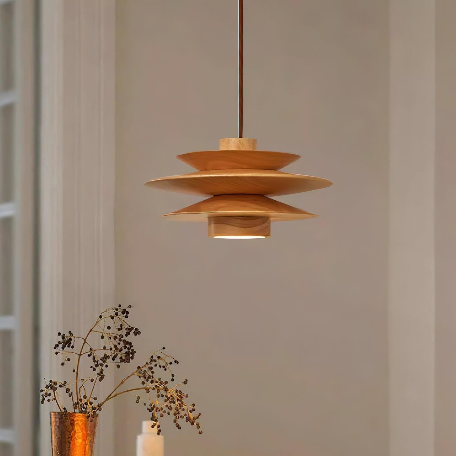 Axis Suspension en Noyer Mid-Century - Neutralighting