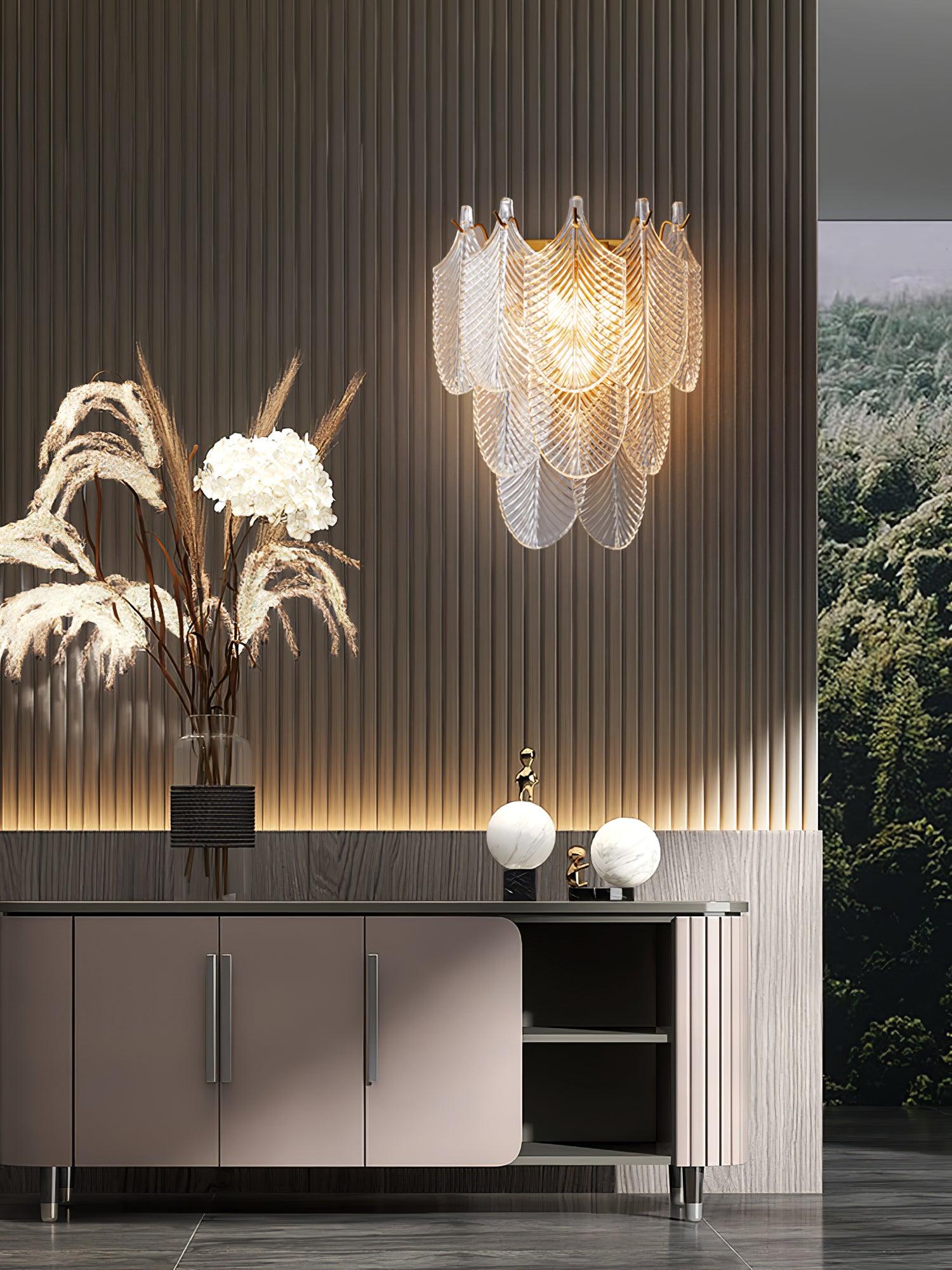 Lustra Wall Sconce Brass Murano Glass - Neutralighting