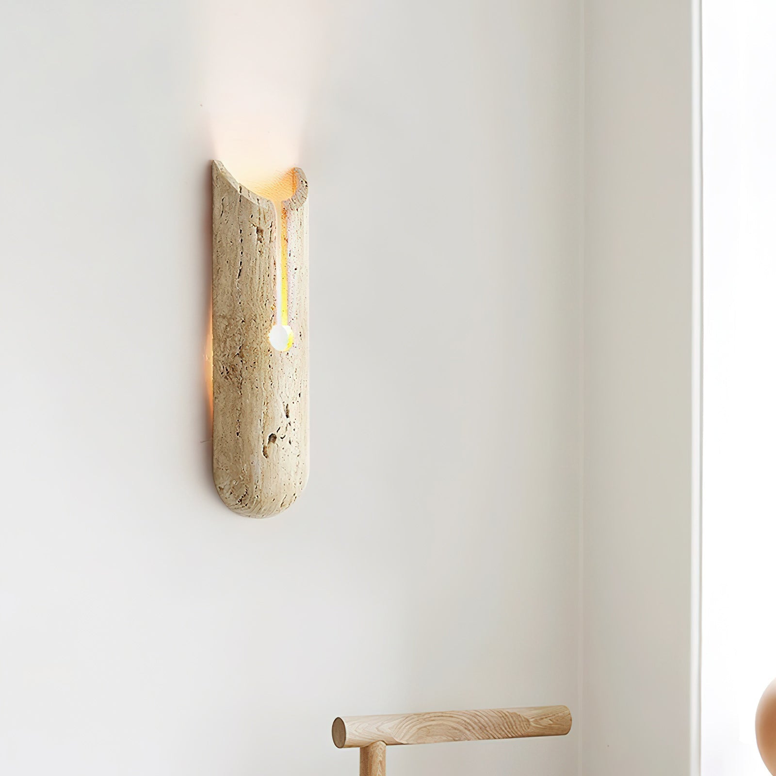 Olnorila Modern Minimalist Travertine Wall Lamp - Lamp Copper