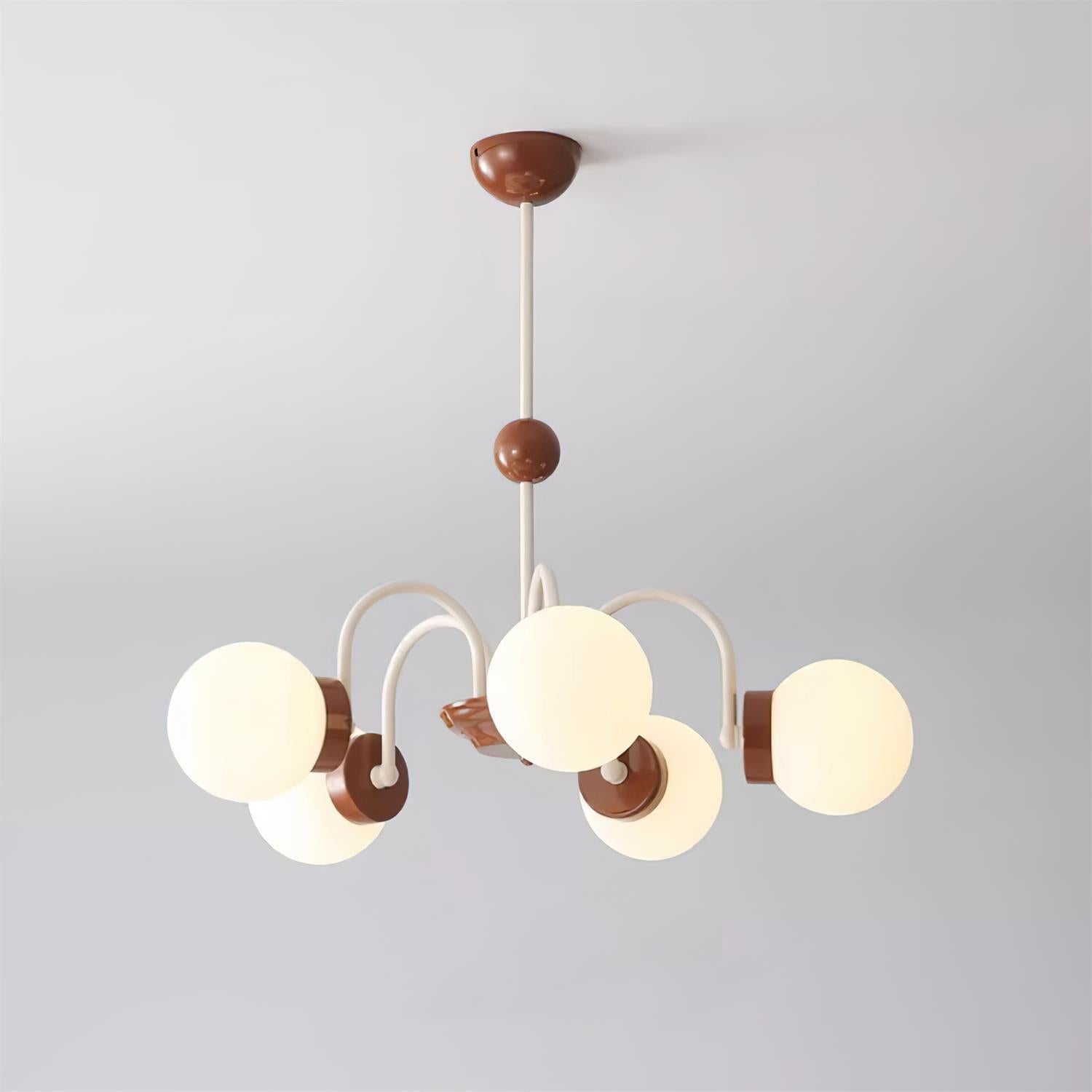 Lustra Lustre 8-Lumières Globe Pivone Élégant - Neutralighting