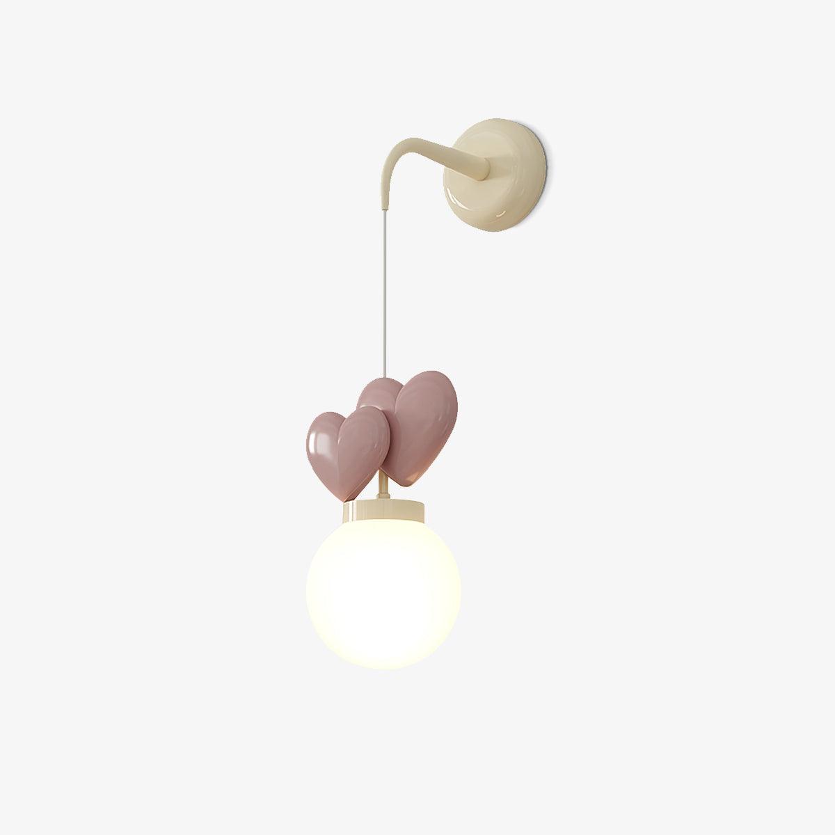 Riva Applique Murale Résine Cœur Verre - Neutralighting