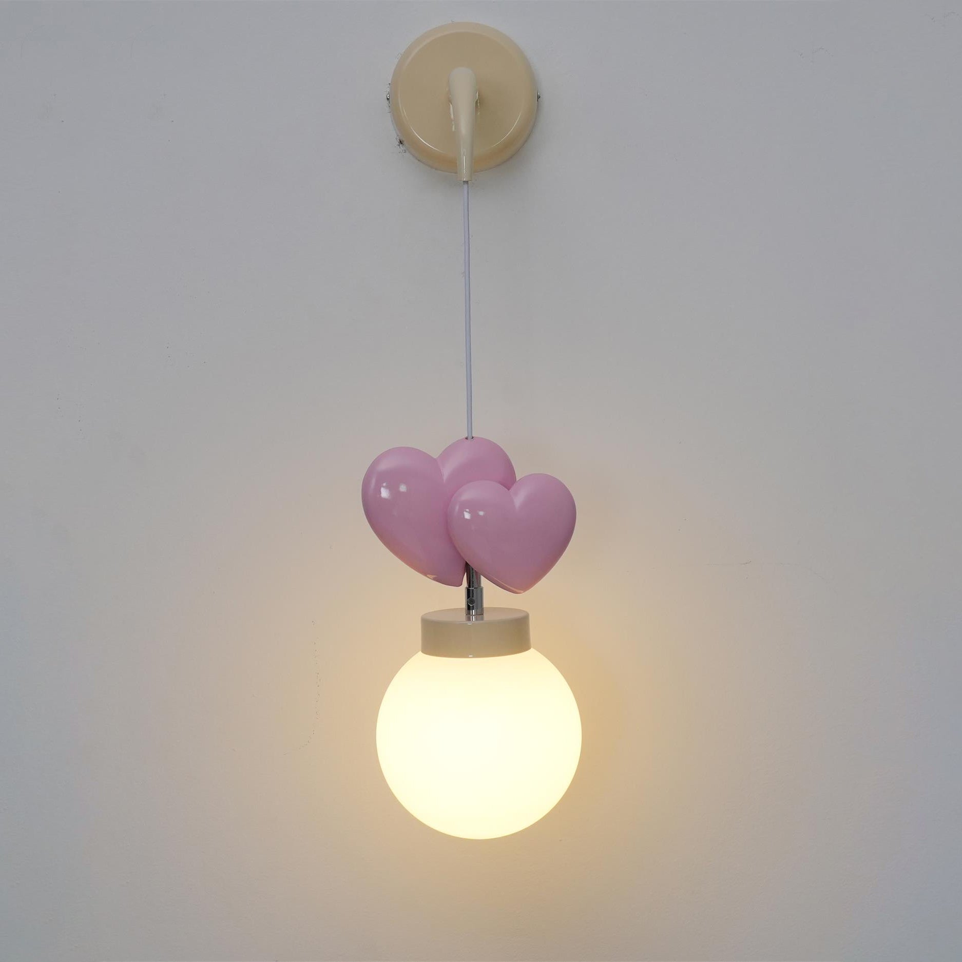 Riva Applique Murale Résine Cœur Verre - Neutralighting