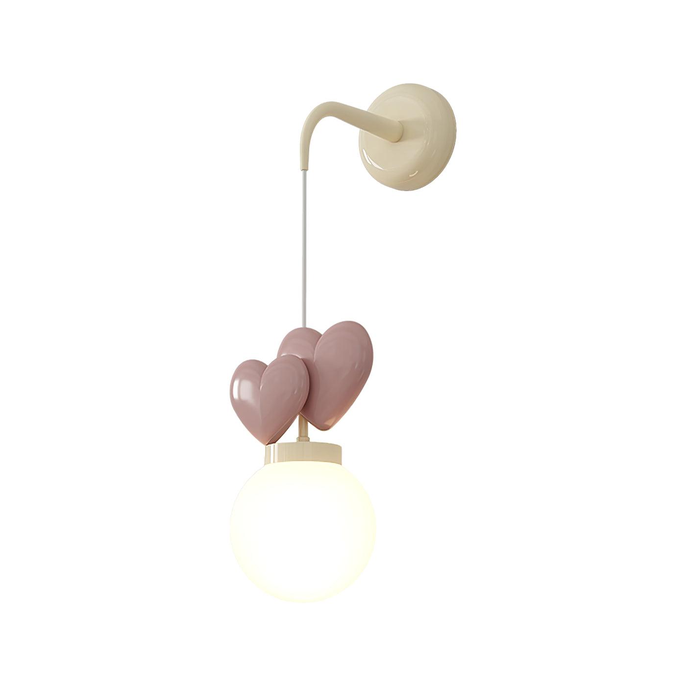 Riva Applique Murale Résine Cœur Verre - Neutralighting