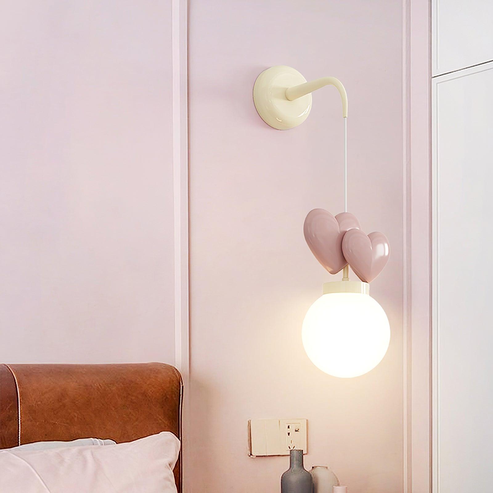 Riva Applique Murale Résine Cœur Verre - Neutralighting